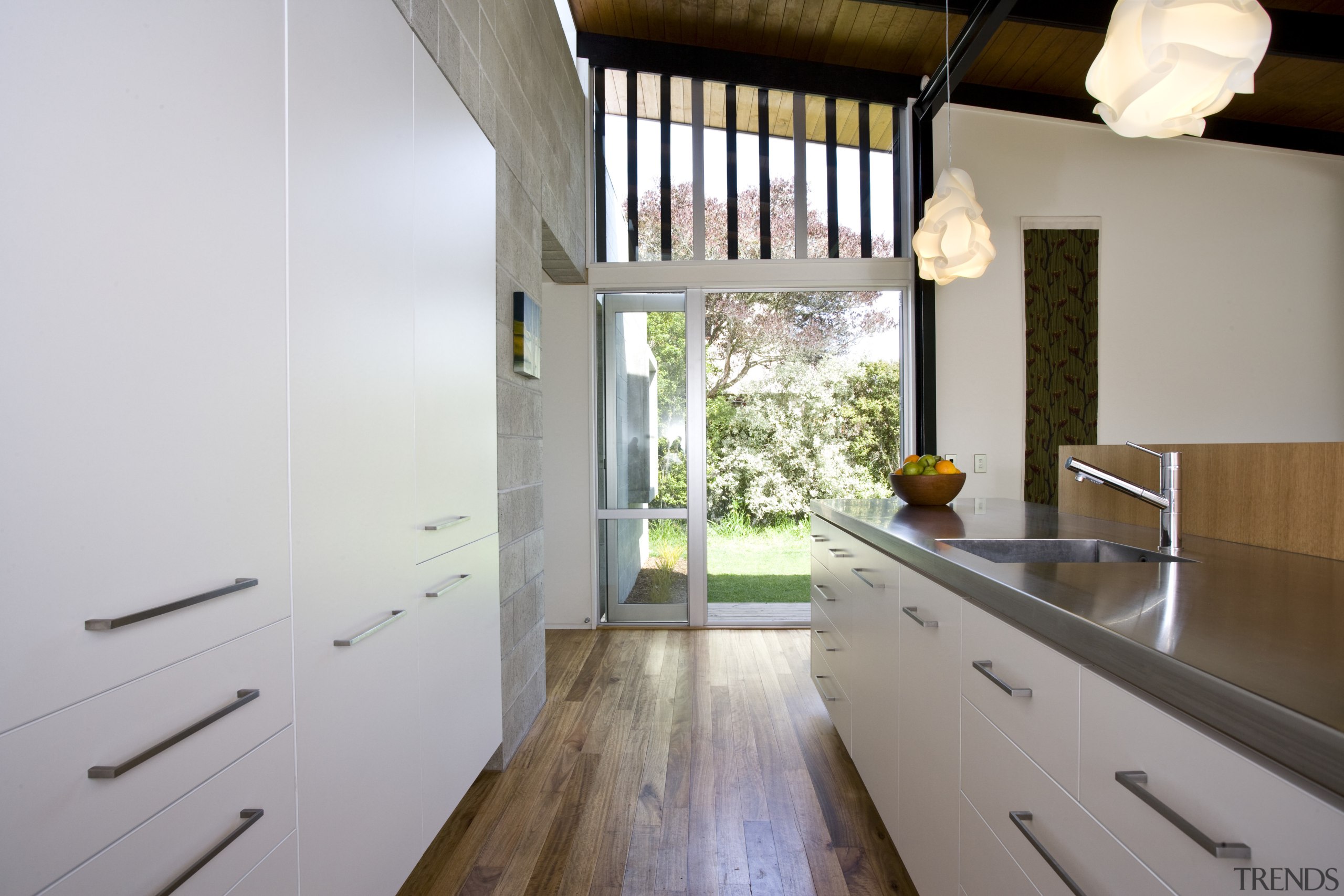 iew of a kitchen which features a kitchen architecture, countertop, daylighting, home, house, interior design, kitchen, property, real estate, room, gray