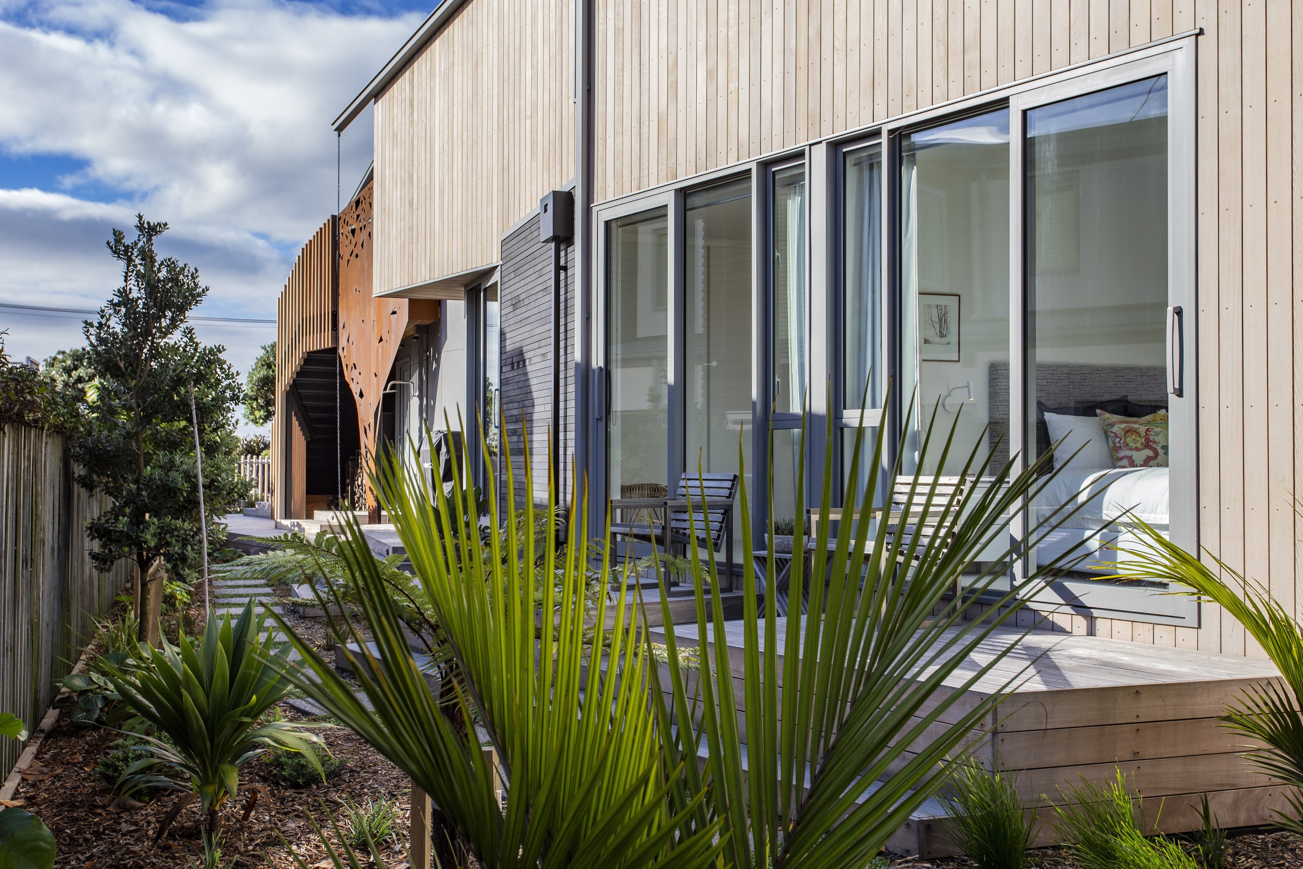 When open, Euroslider doors bring the outdoors in 