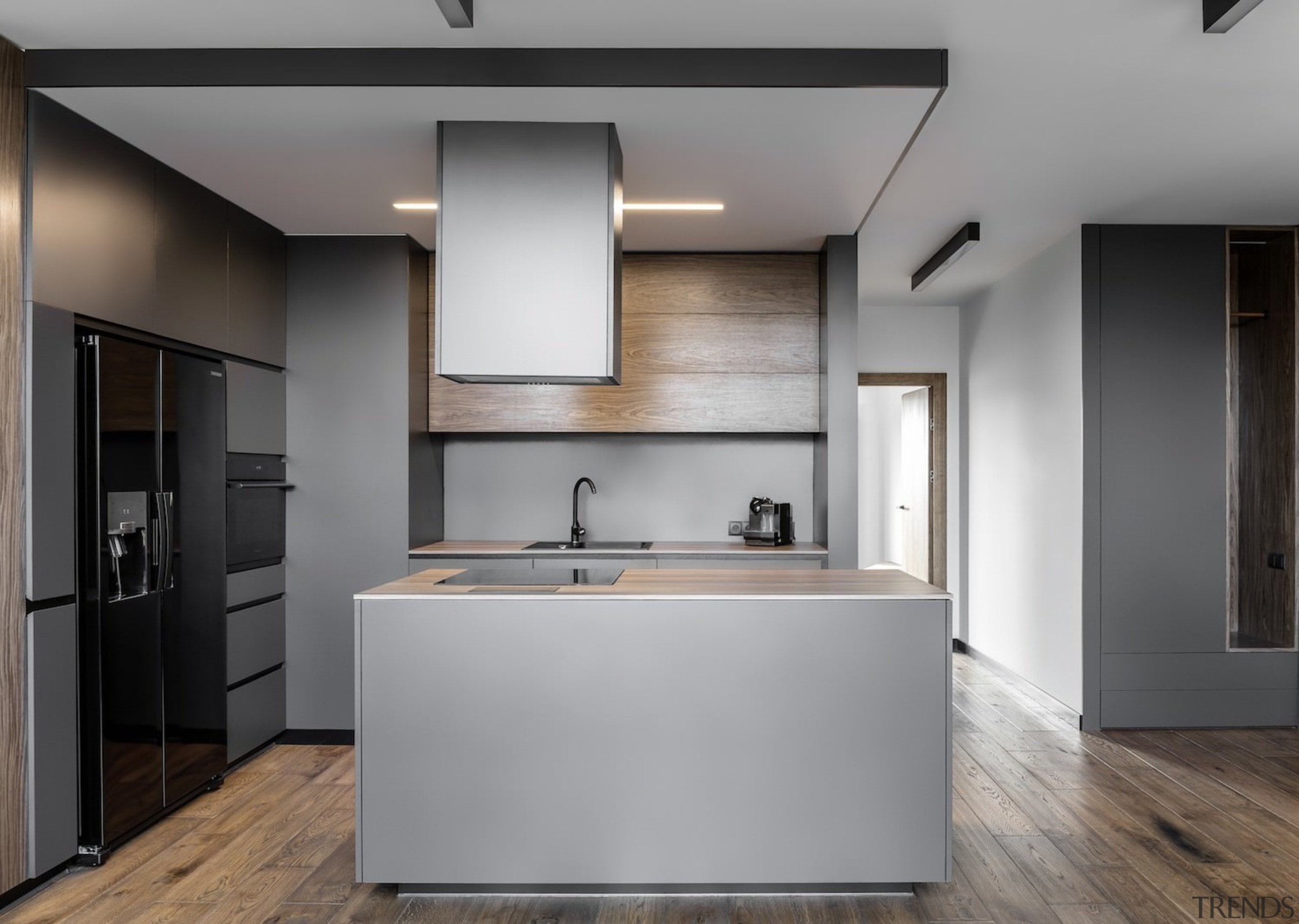 Architect: MetaformaPhotography by Krzysztof Strażyński cabinetry, countertop, floor, home appliance, interior design, kitchen, product design, gray