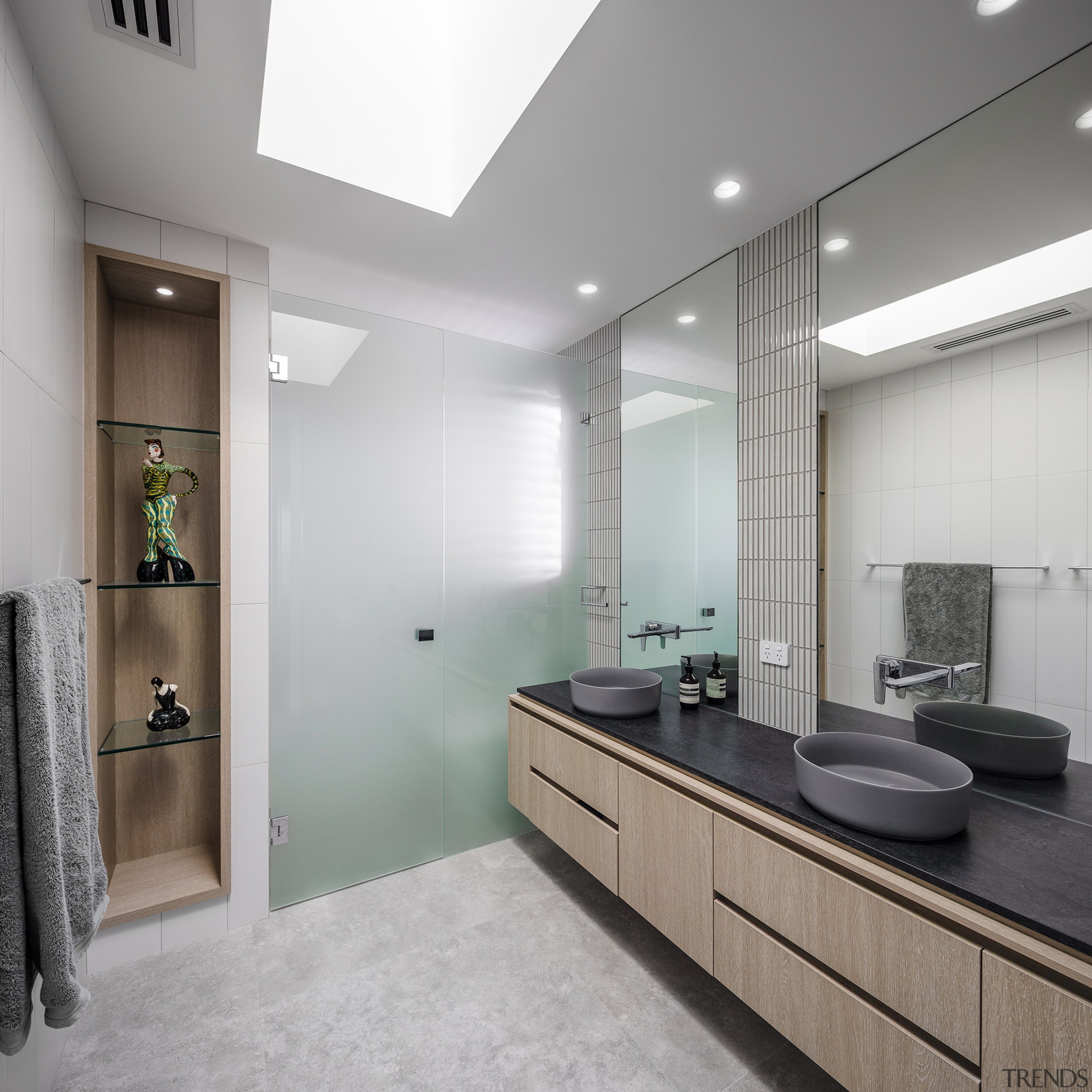 The master ensuite includes a skylight and open 