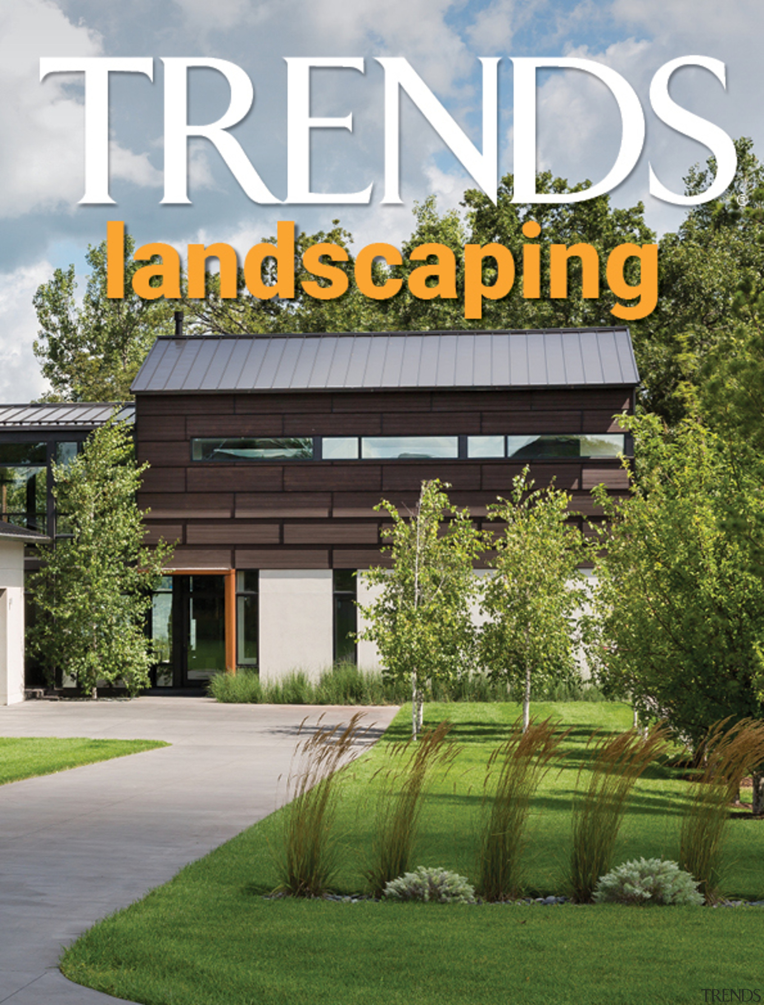 TRENDS MINI COVER 11 landscaping - architecture | architecture, botanical garden, botany, building, estate, facade, garden, grass, home, house, landscape, landscaping, lawn, plant, property, real estate, residential area, tree, brown, gray