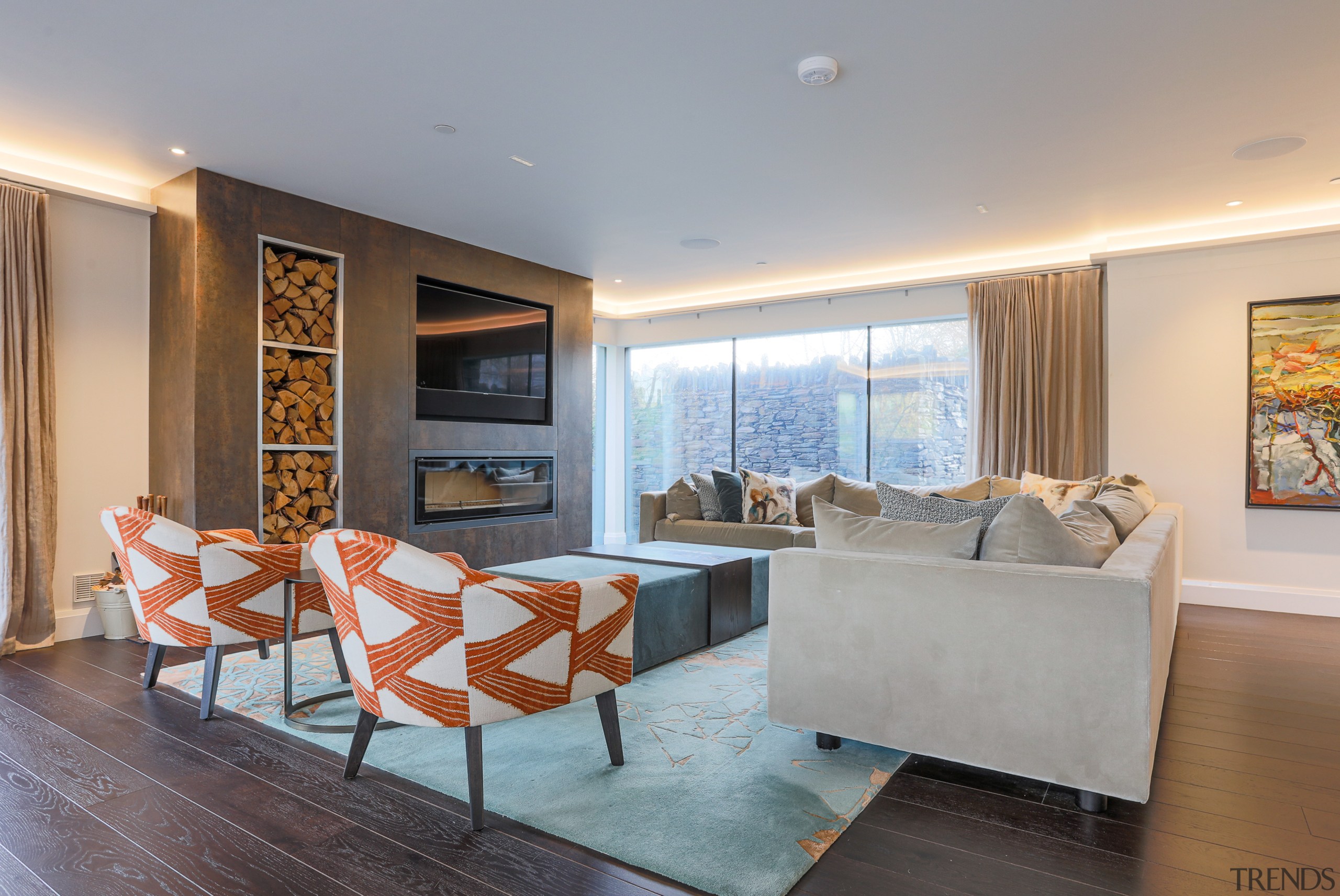 The informal living room on the ground floor 