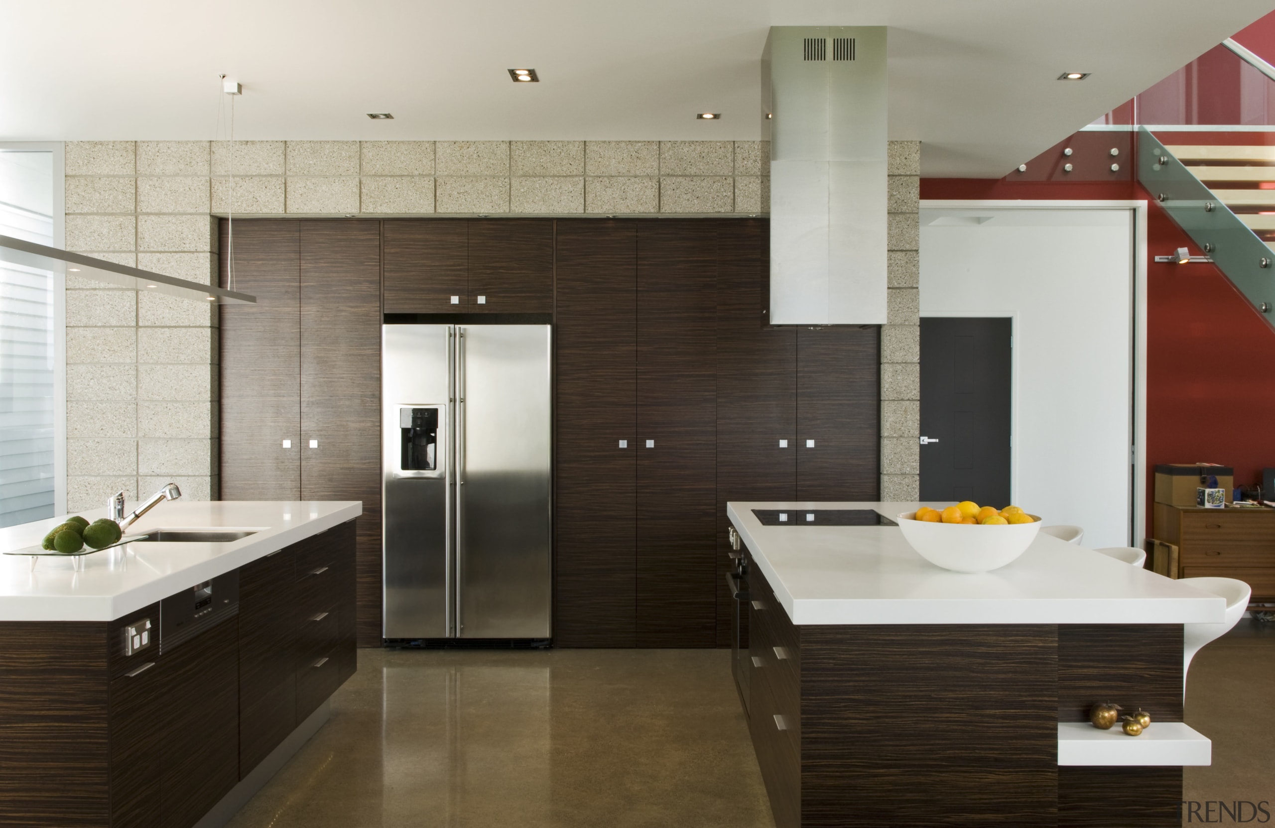 View of a kitchen designed by Celia Visser bathroom, cabinetry, ceiling, countertop, floor, flooring, interior design, kitchen, sink, tile, wood flooring, gray