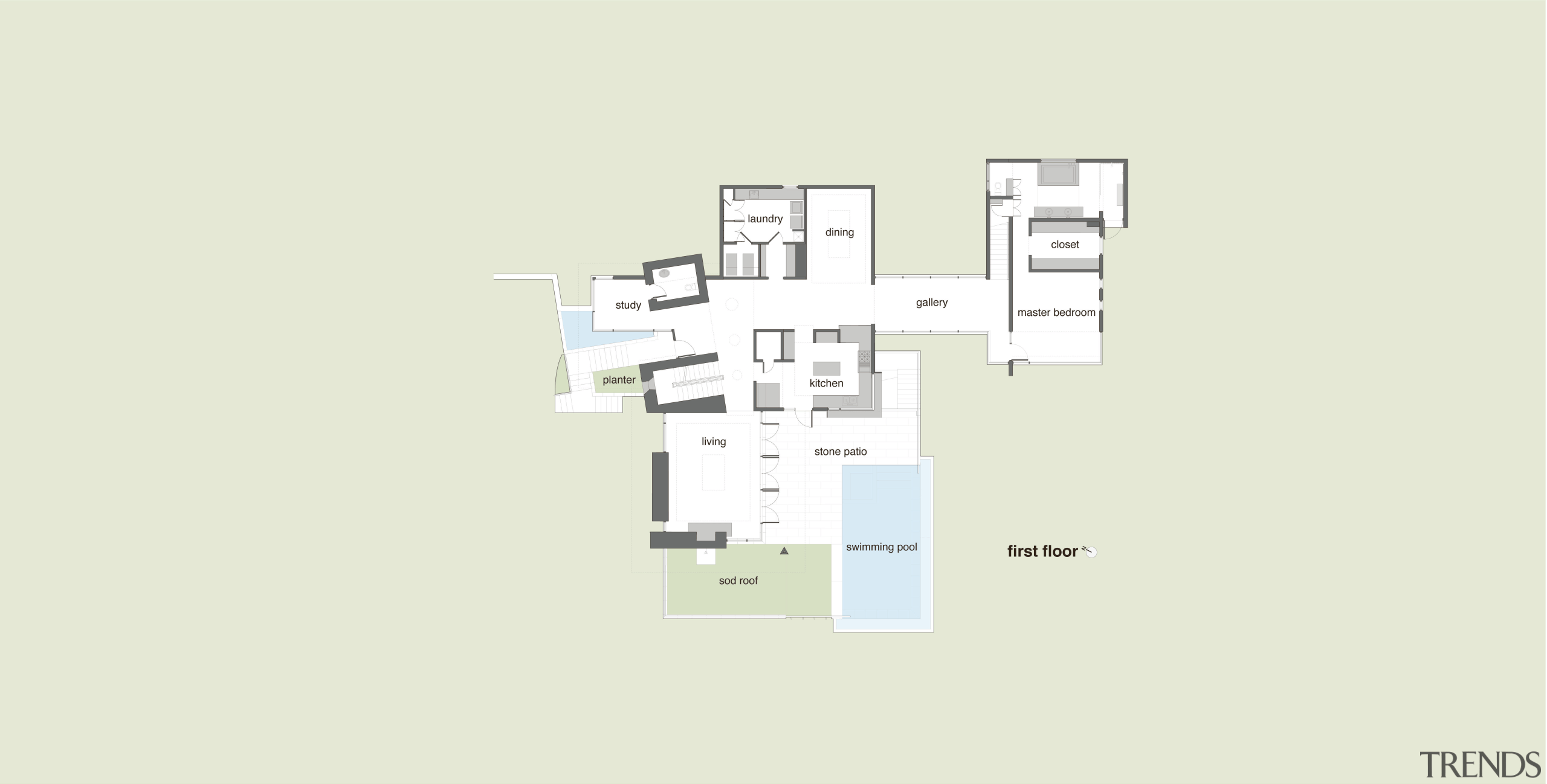 Contemporary home features unique design &amp; architecture architecture, design, diagram, drawing, floor plan, font, house, line, plan, product, product design, residential area, schematic, square, structure, text, white