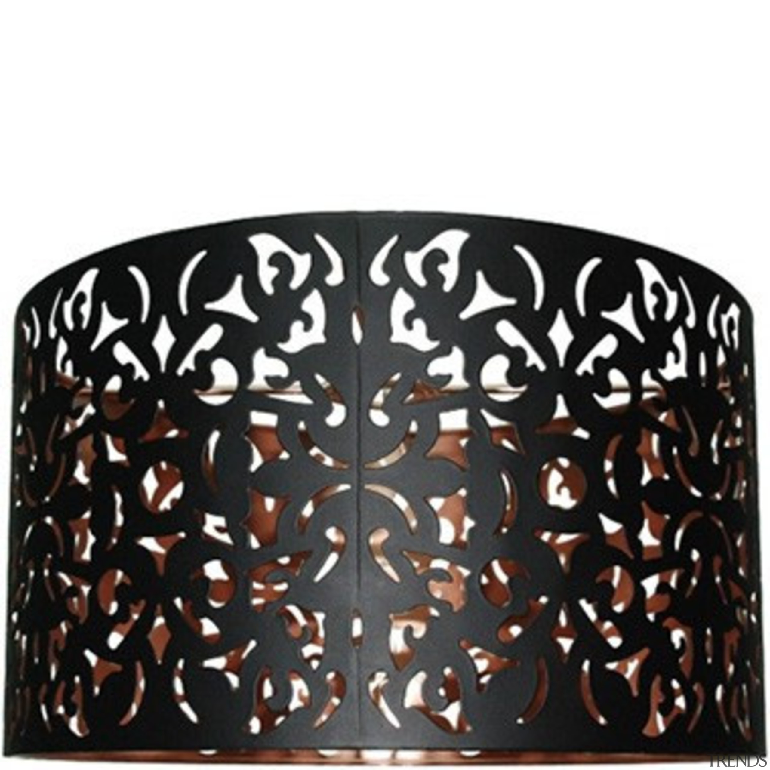 FeaturesA drum shade with an innovative laser cut, lighting, black, white