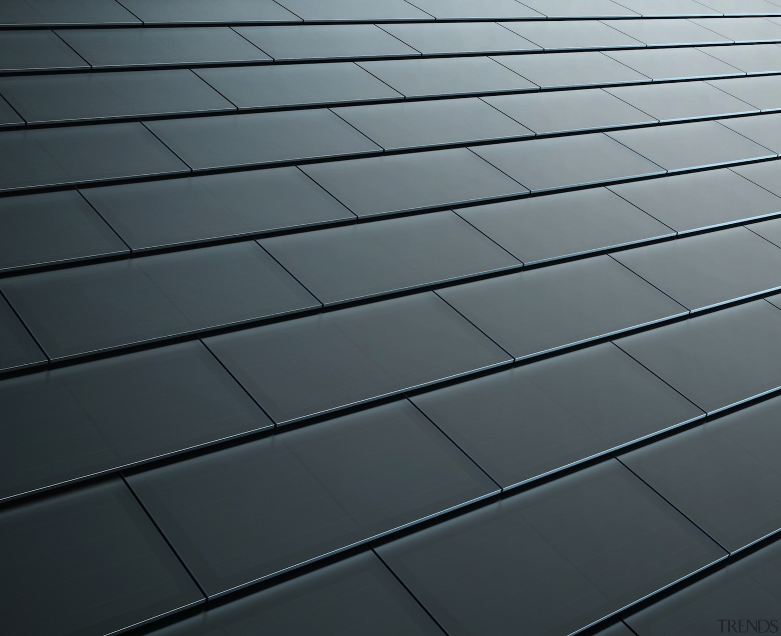 Tesla Solar Roof tiles - Tesla Solar Roof angle, daylighting, floor, light, line, material, road surface, sky, texture, wood, gray, black