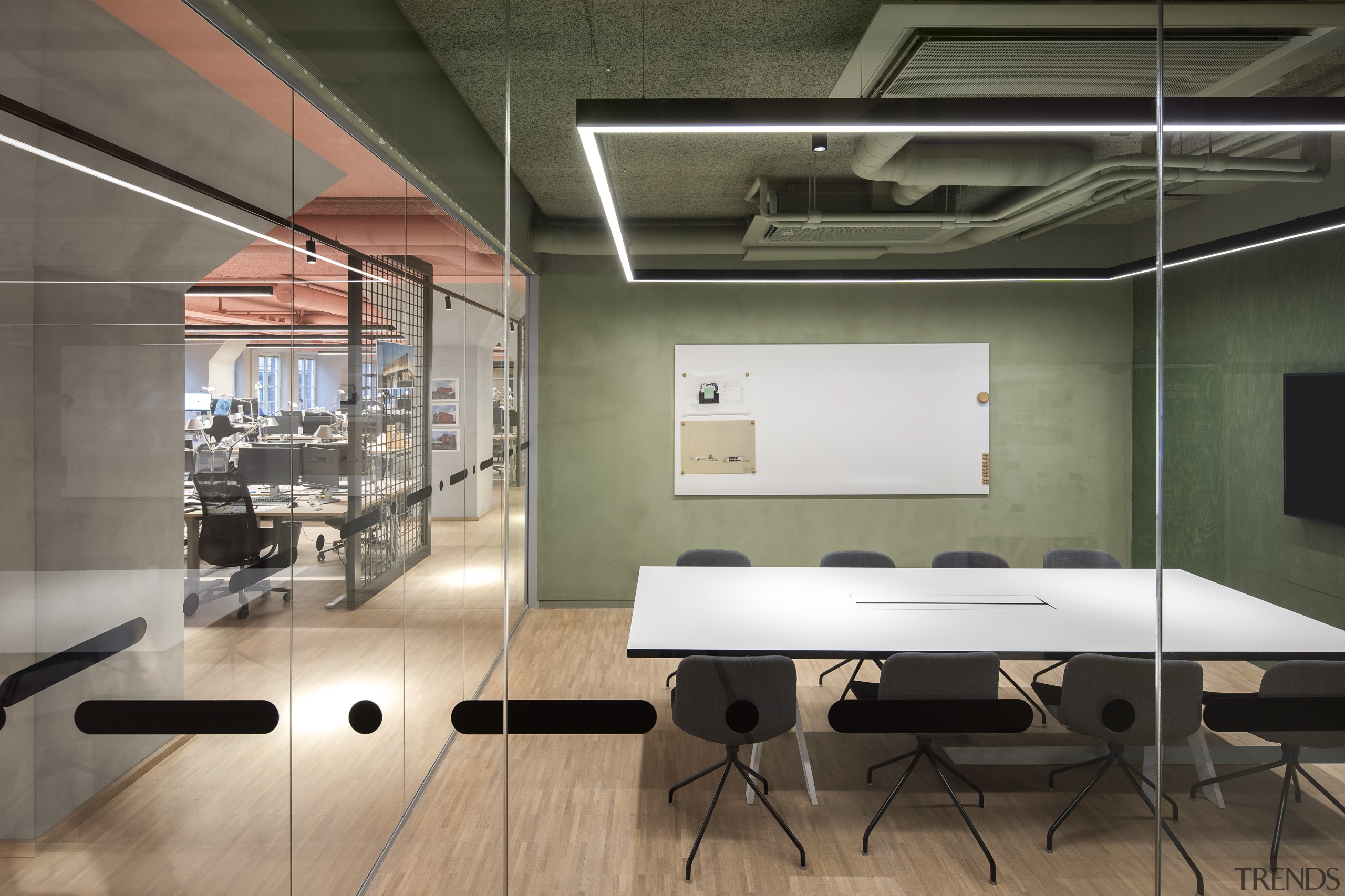 Glass wall-fronted meeting room. - Open to creativity 
