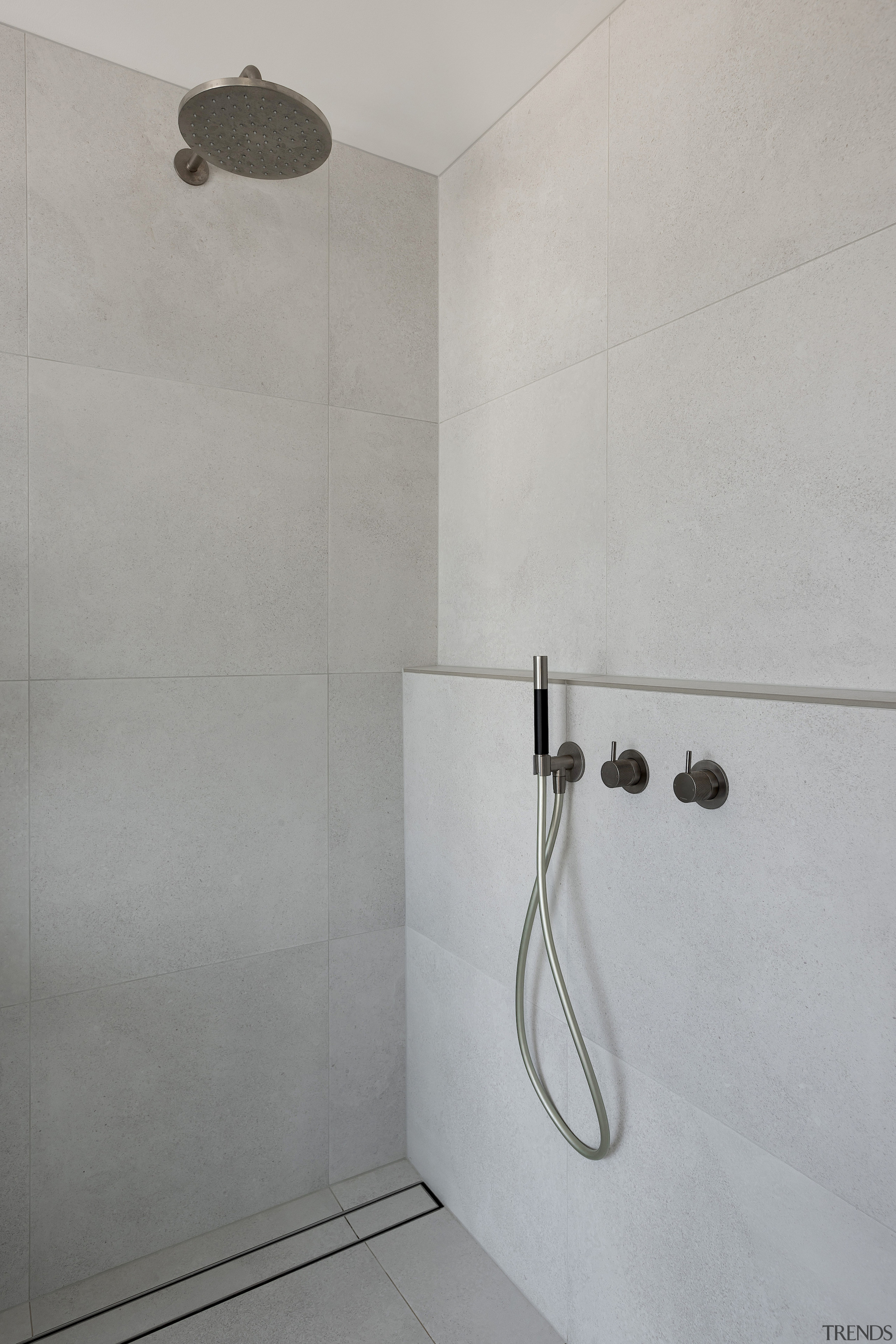 Tapware fixtures were specified in Brushed Nickel. 