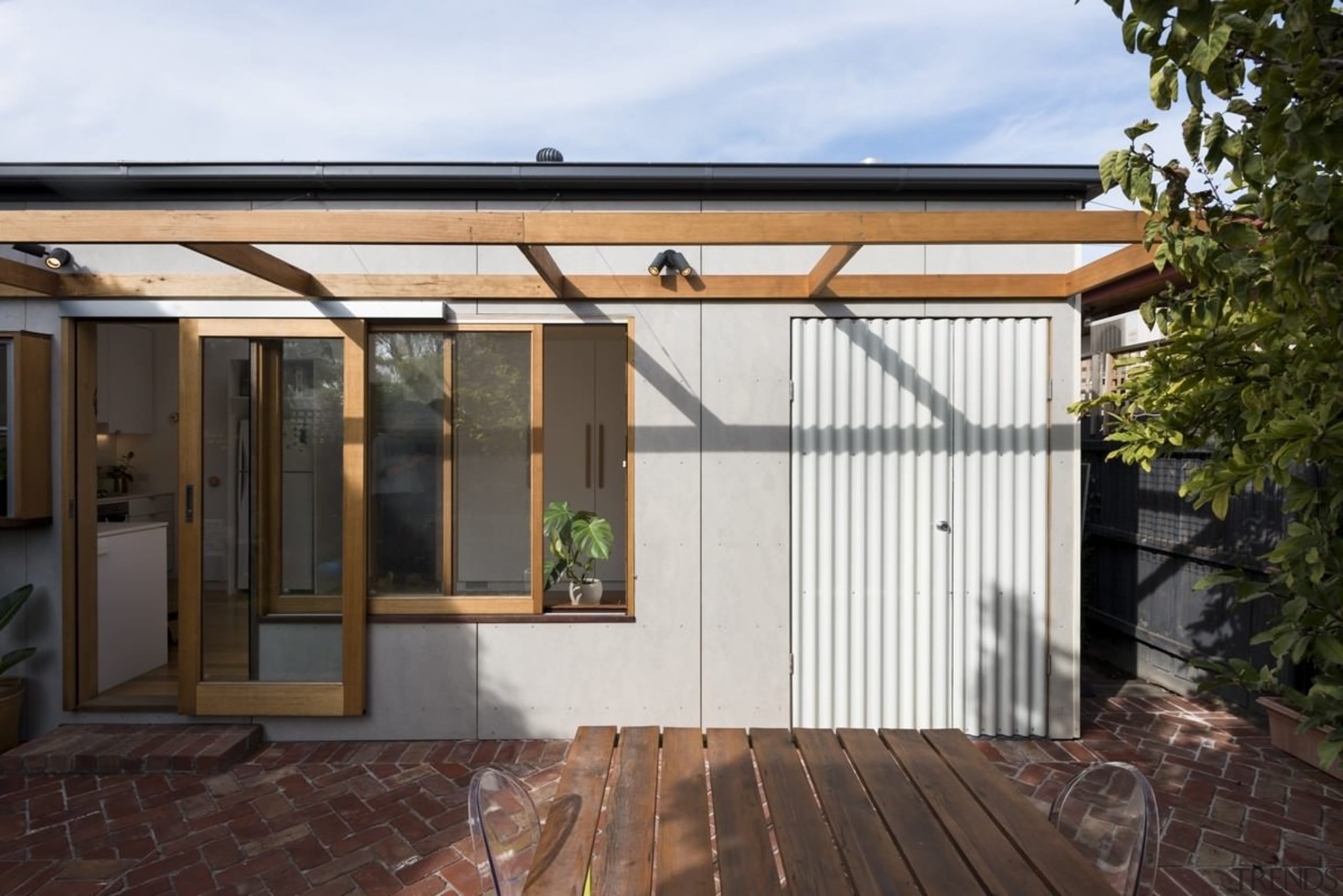 Architect: Drawing Room ArchitecturePhotography by Dan Fuge facade, house, outdoor structure, property, real estate, roof, shed, white, black