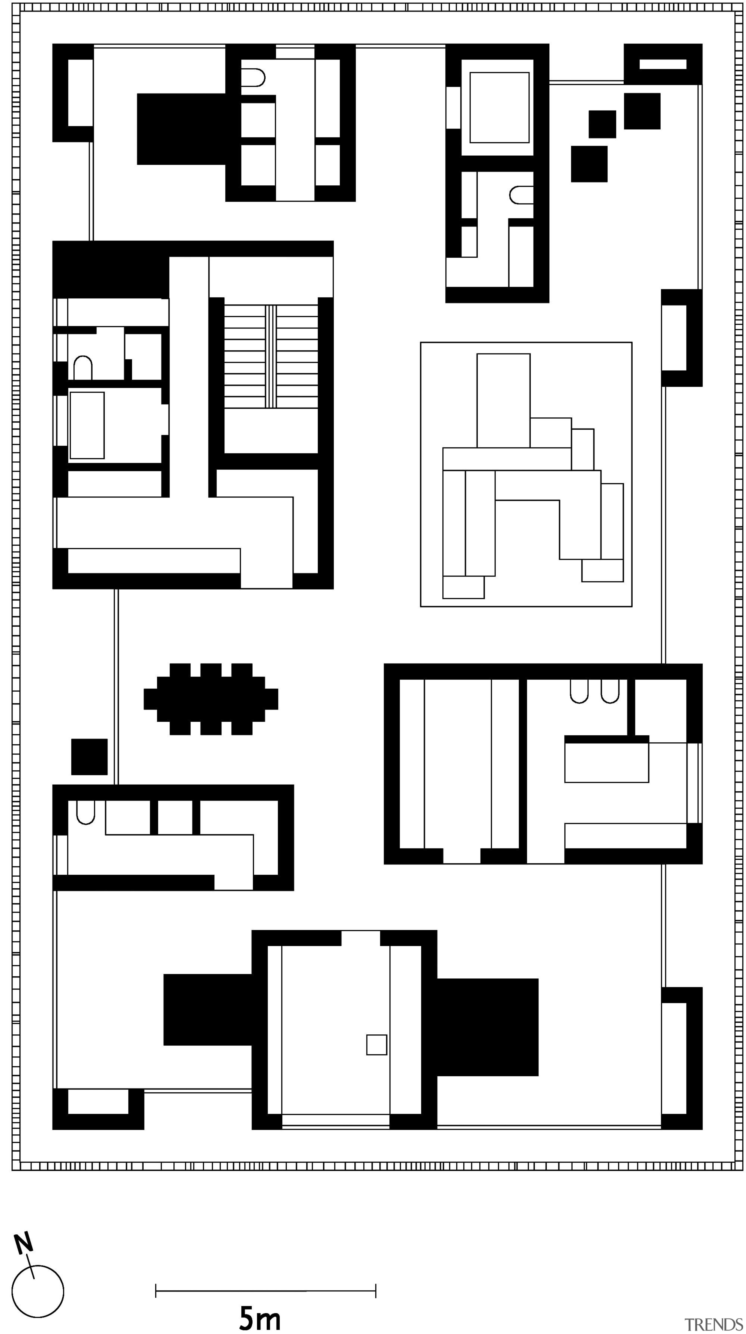 Image of floor plans of one of the area, black and white, design, drawing, floor plan, font, line, pattern, product design, square, symmetry, text, white