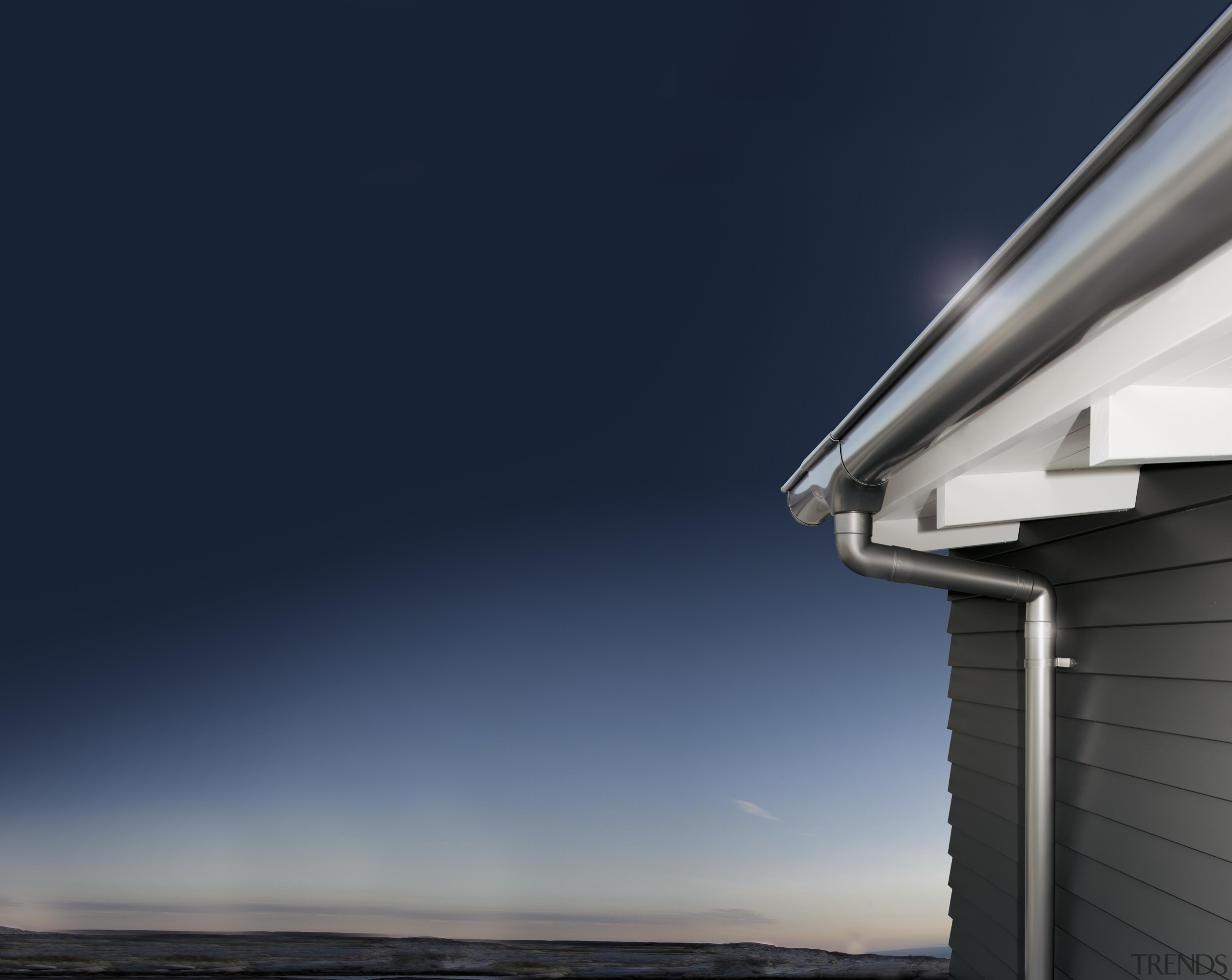 Here is a view of the new spouting architecture, atmosphere, atmosphere of earth, cloud, daylighting, daytime, house, lighting, roof, sky, blue