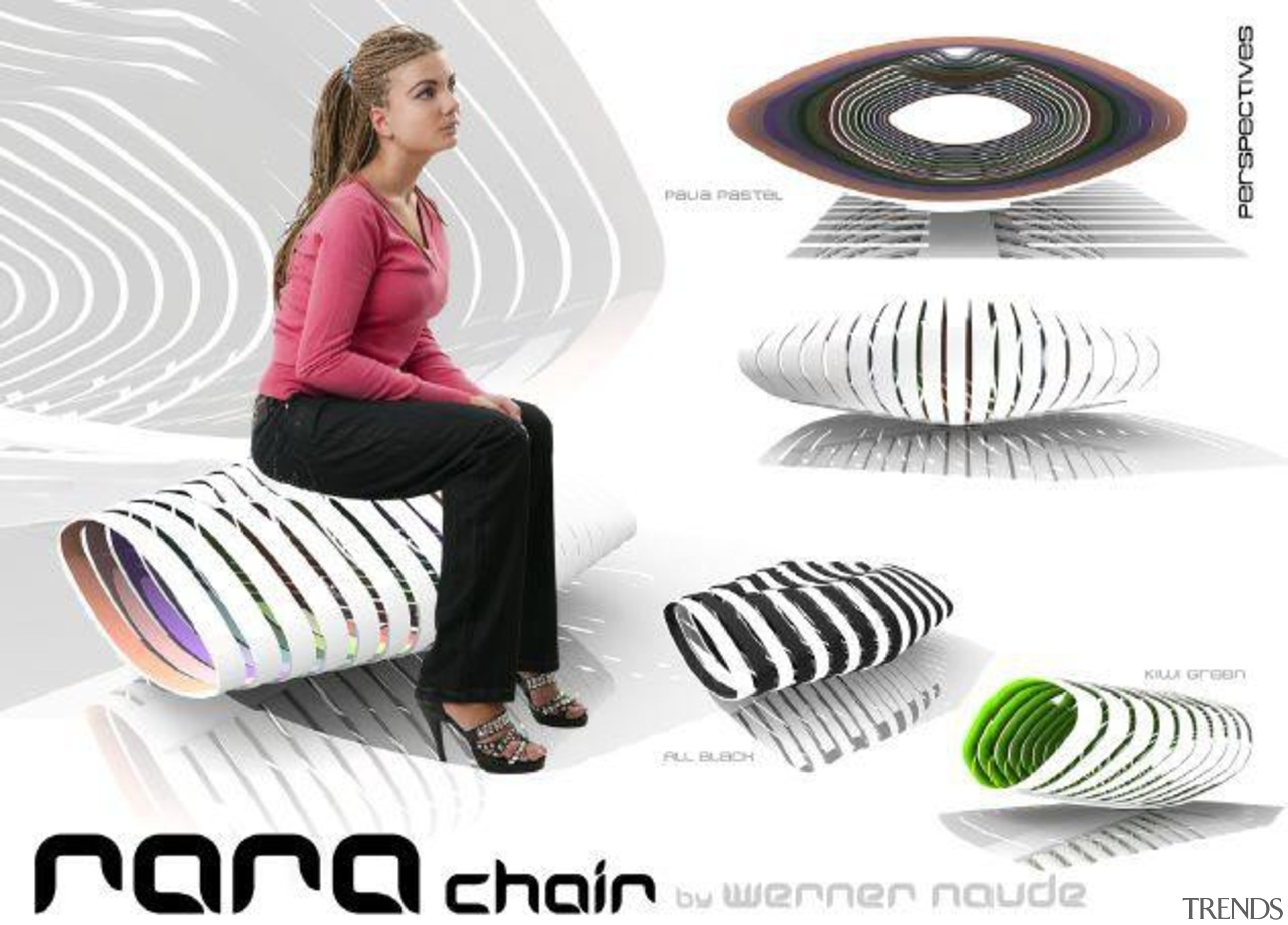by Werner Naude - Rara chair - product product, product design, sitting, white