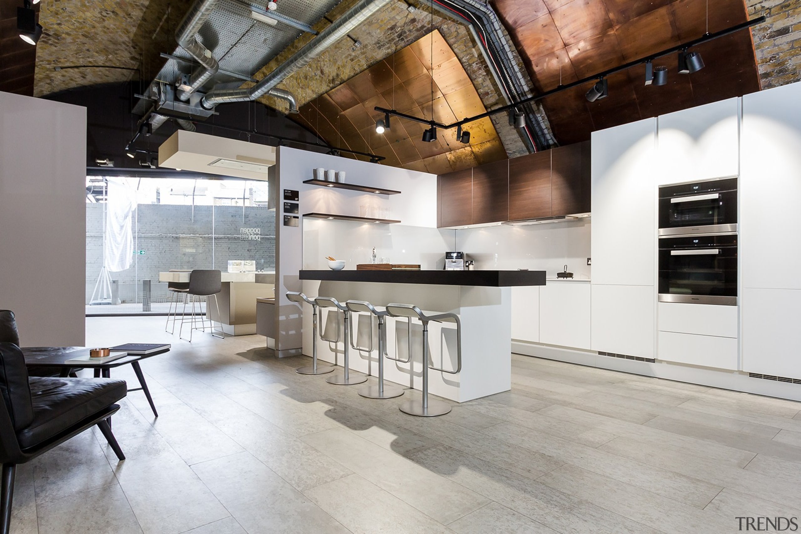 Concreate CF101 PoggenPohl 29 - Concreate_CF101_PoggenPohl_29 - countertop countertop, cuisine classique, floor, flooring, interior design, kitchen, loft, wood flooring, gray