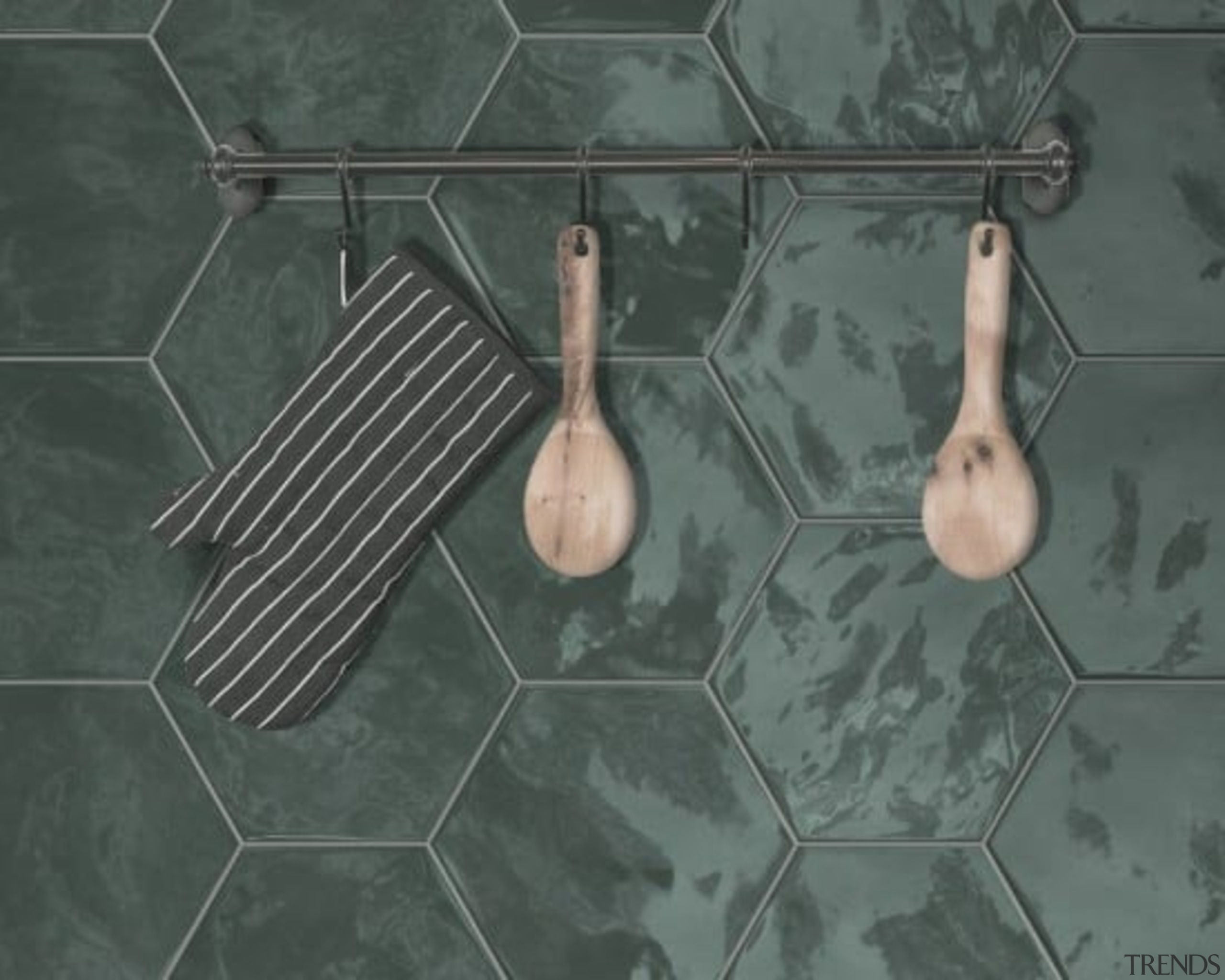 Hexa Wall Green Echo Gloss 173x150 - Hexa floor, flooring, line, material, screenshot, tile, gray, black