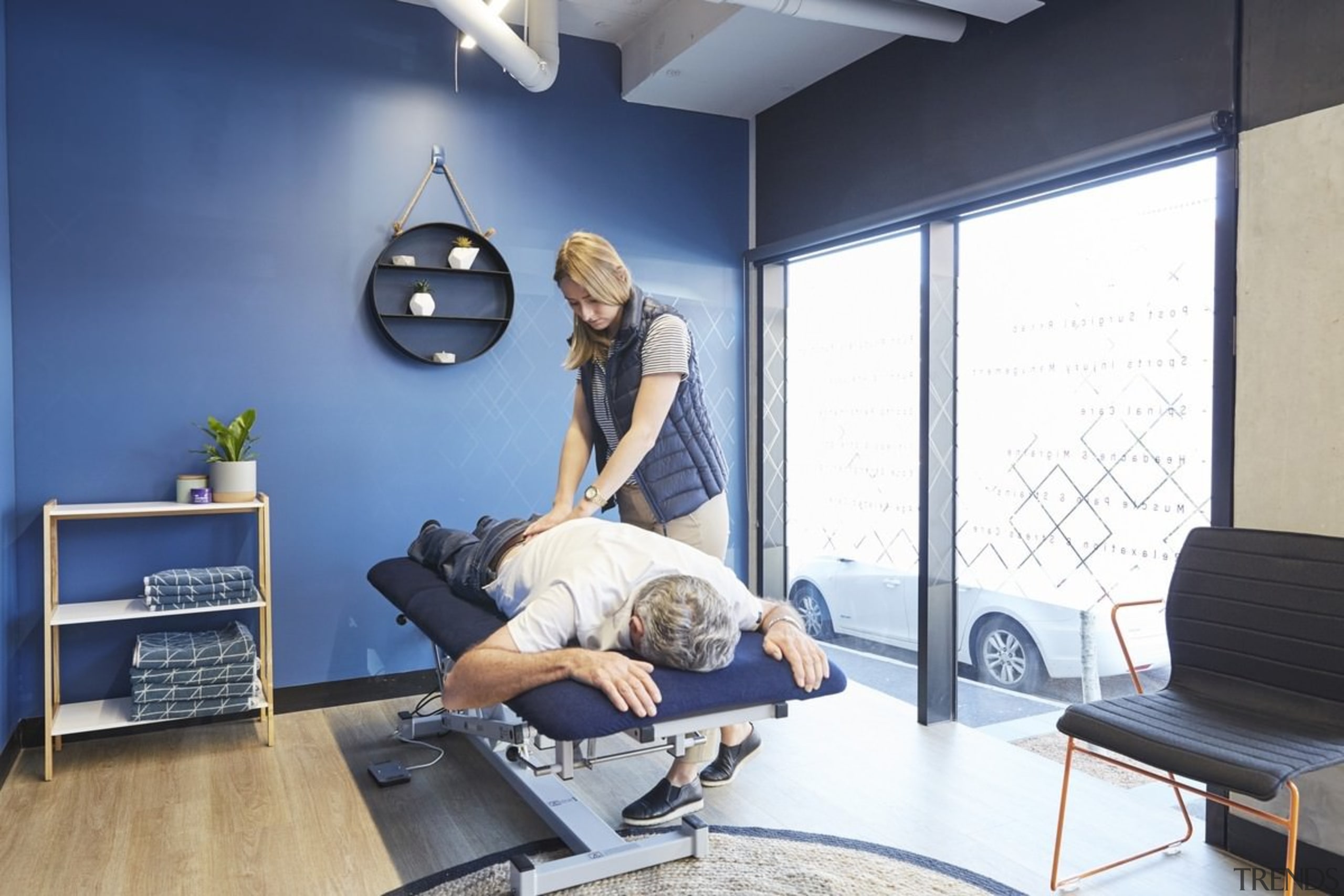 Upwell Health Collective – Siren Design Group Pty gym, interior design, room, structure, white