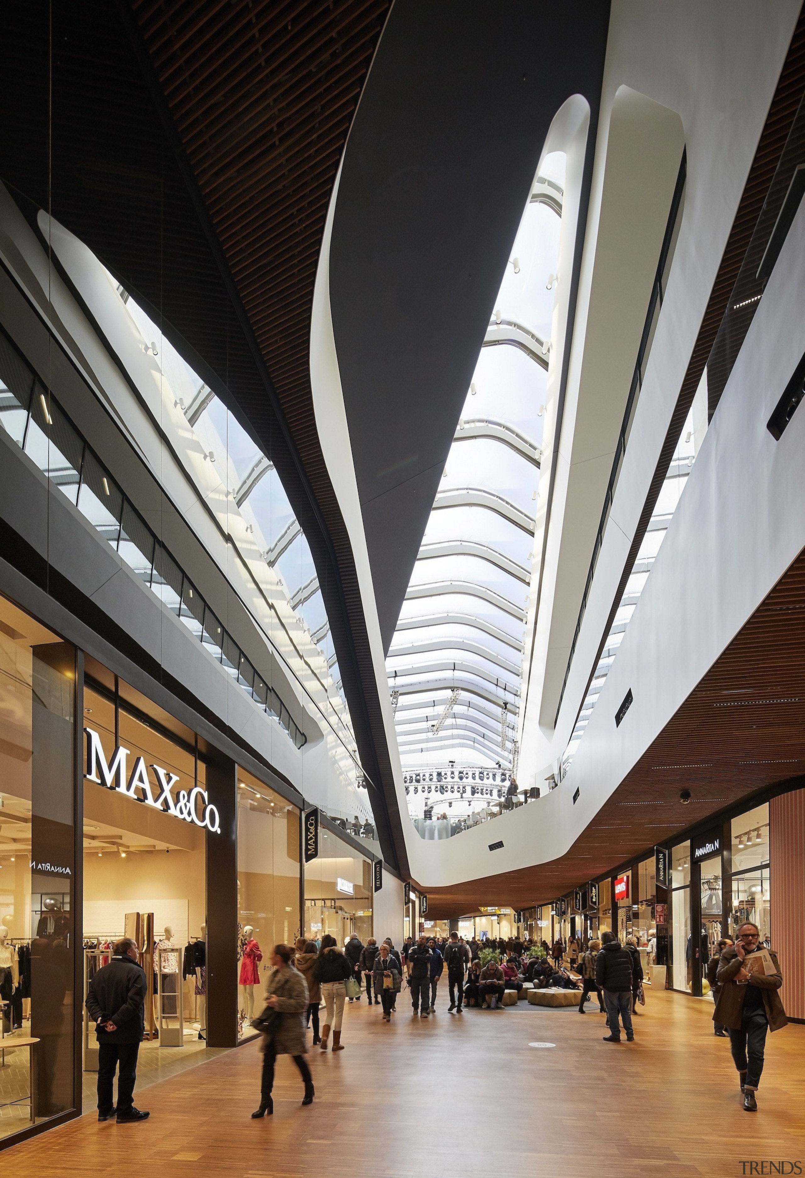 Another view of the interior - Another view architecture, building, ceiling, metropolitan area, shopping mall, black