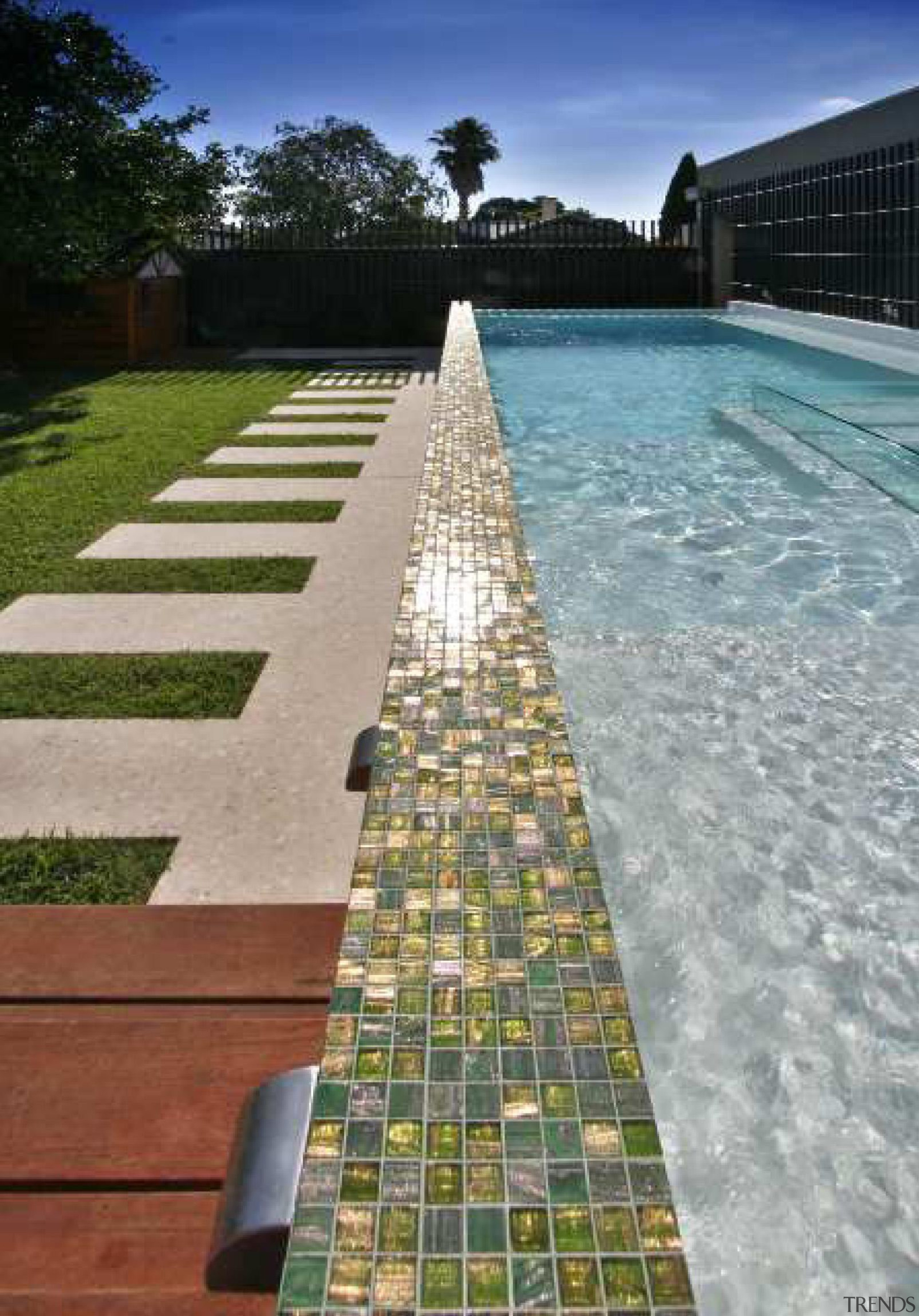 Bisazza swimming pools australia-le gemme - Bisazza Range reflecting pool, swimming pool, walkway, water, gray