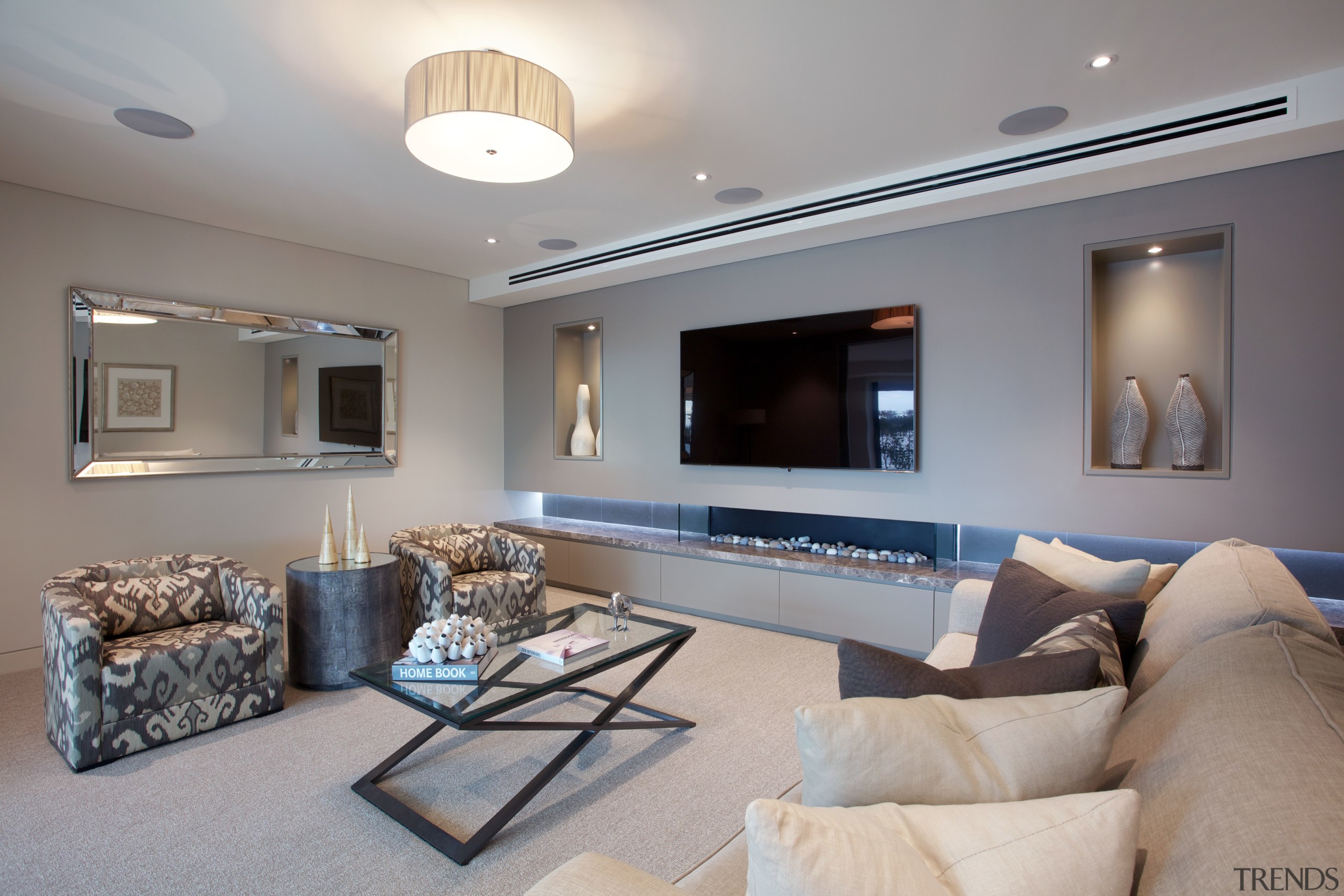 Styline Kitchens designed and manufactured timber veneer joinery ceiling, home, interior design, living room, property, real estate, room, gray