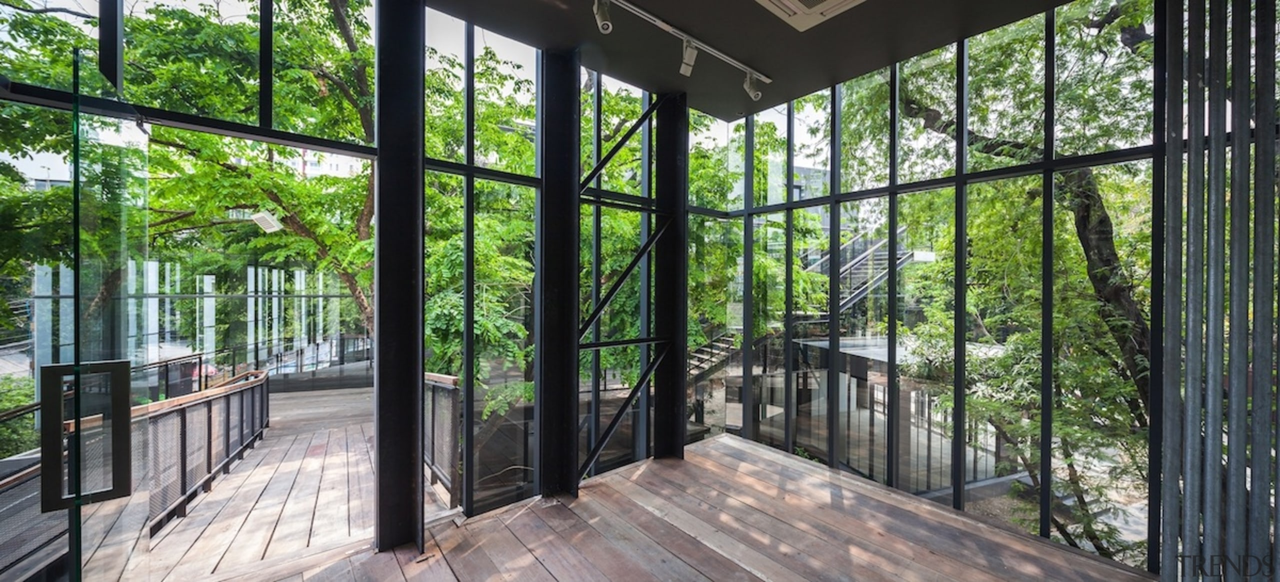 Naiipa 27 - architecture | estate | home architecture, estate, home, house, outdoor structure, porch, property, real estate, tree, window, black, green, gray