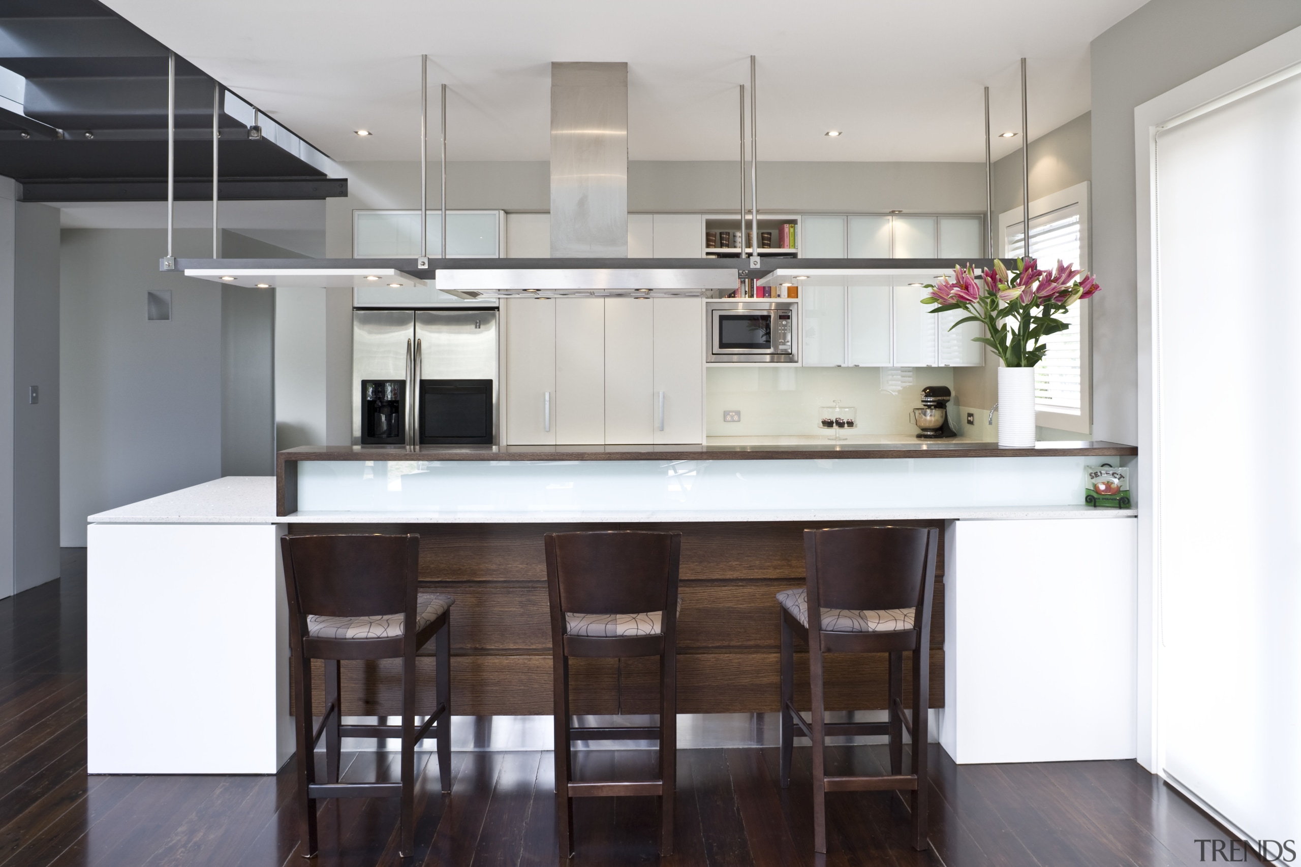 Image of kitchen designed by Rob Hendrickx for cabinetry, countertop, cuisine classique, interior design, kitchen, real estate, room, white