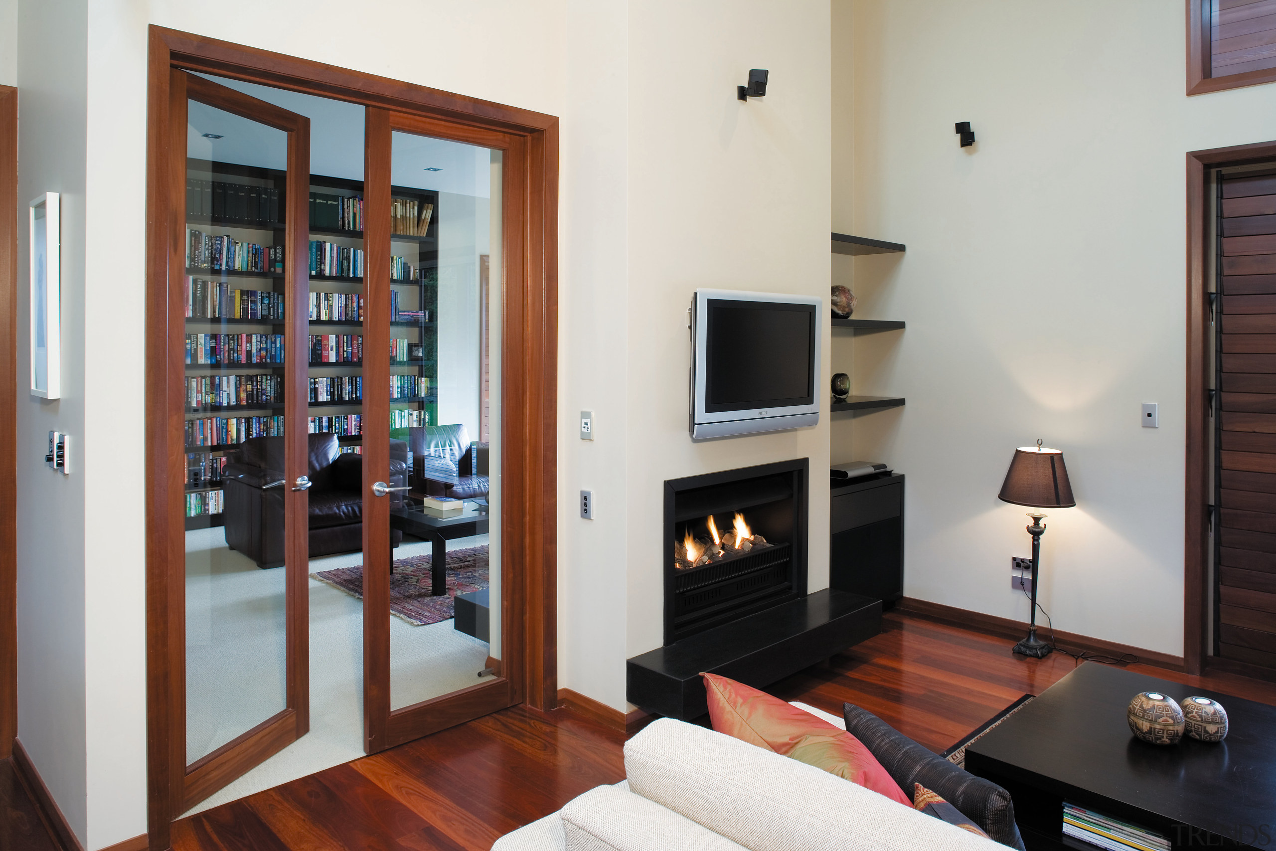 A view of some joinery by Papakura Joinery. door, interior design, living room, property, real estate, room, gray