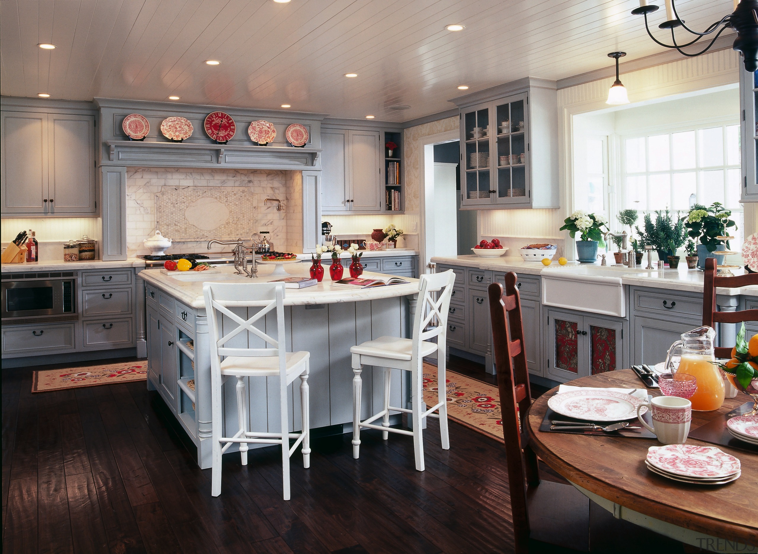 Classic Connecticut-style kitchen, with elements of French chic cabinetry, countertop, cuisine classique, interior design, kitchen, room, gray, black