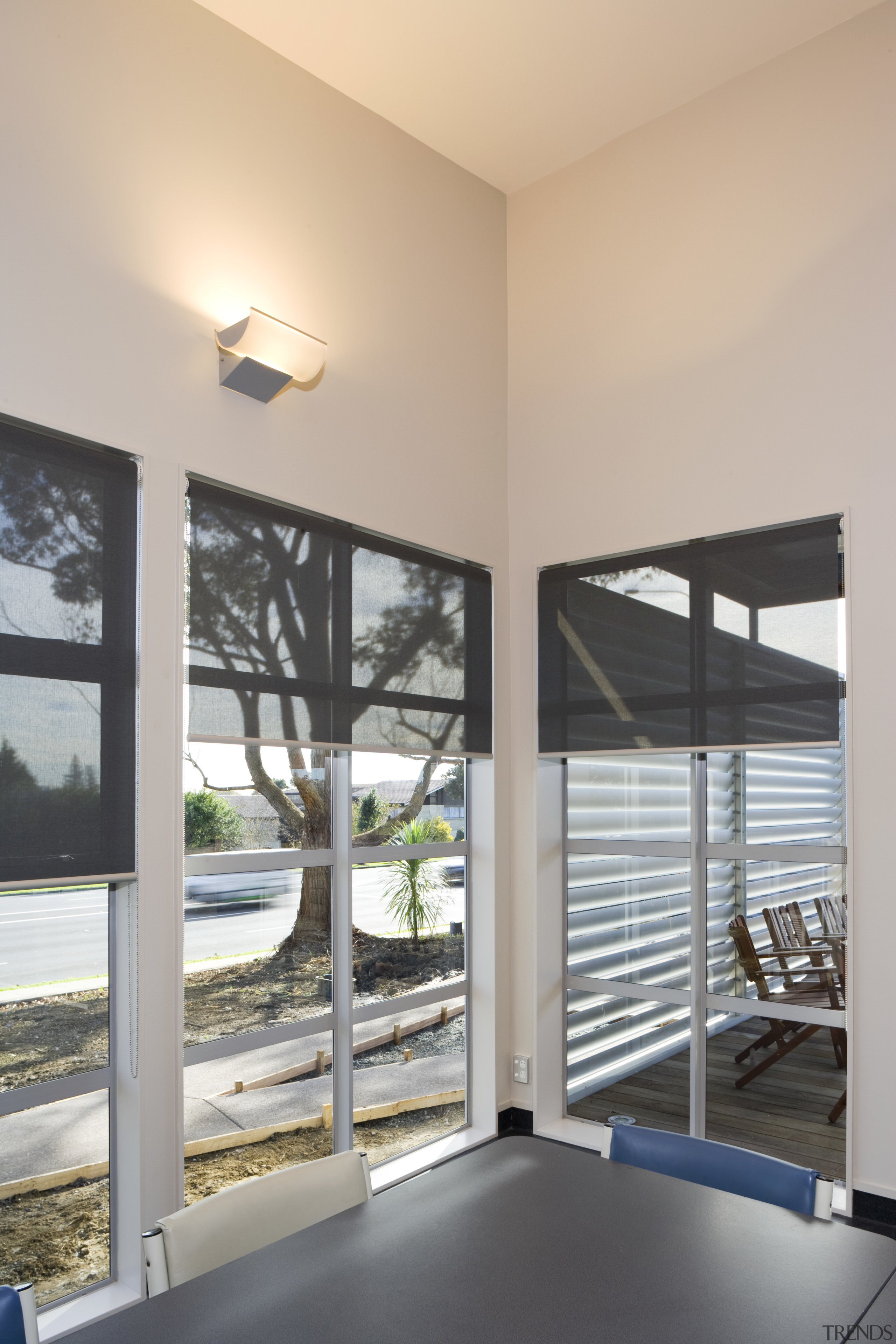 Image of student building designed by Design 89 architecture, ceiling, daylighting, door, home, house, interior design, real estate, window, window covering, gray