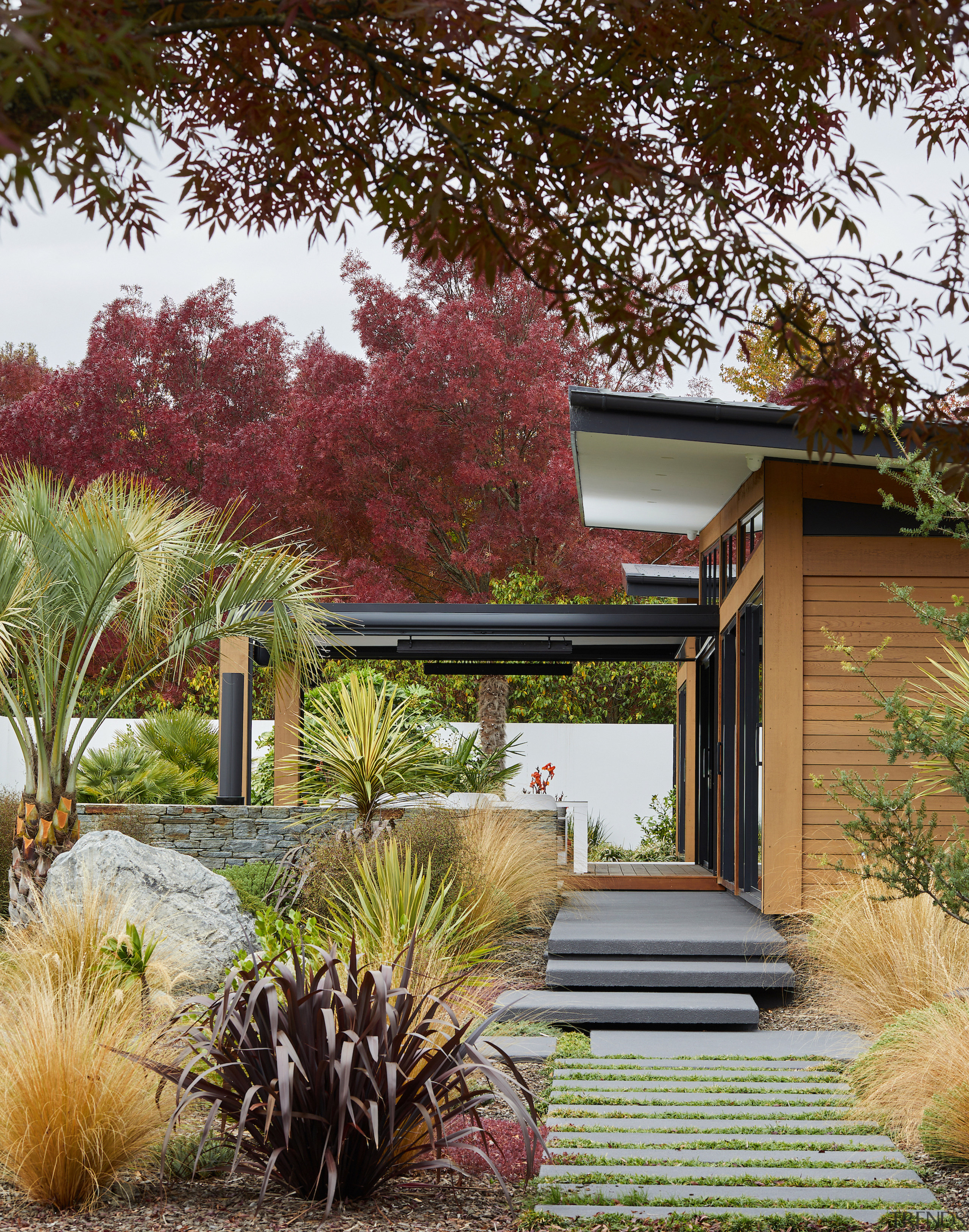 Looking across the rear of the home taking 