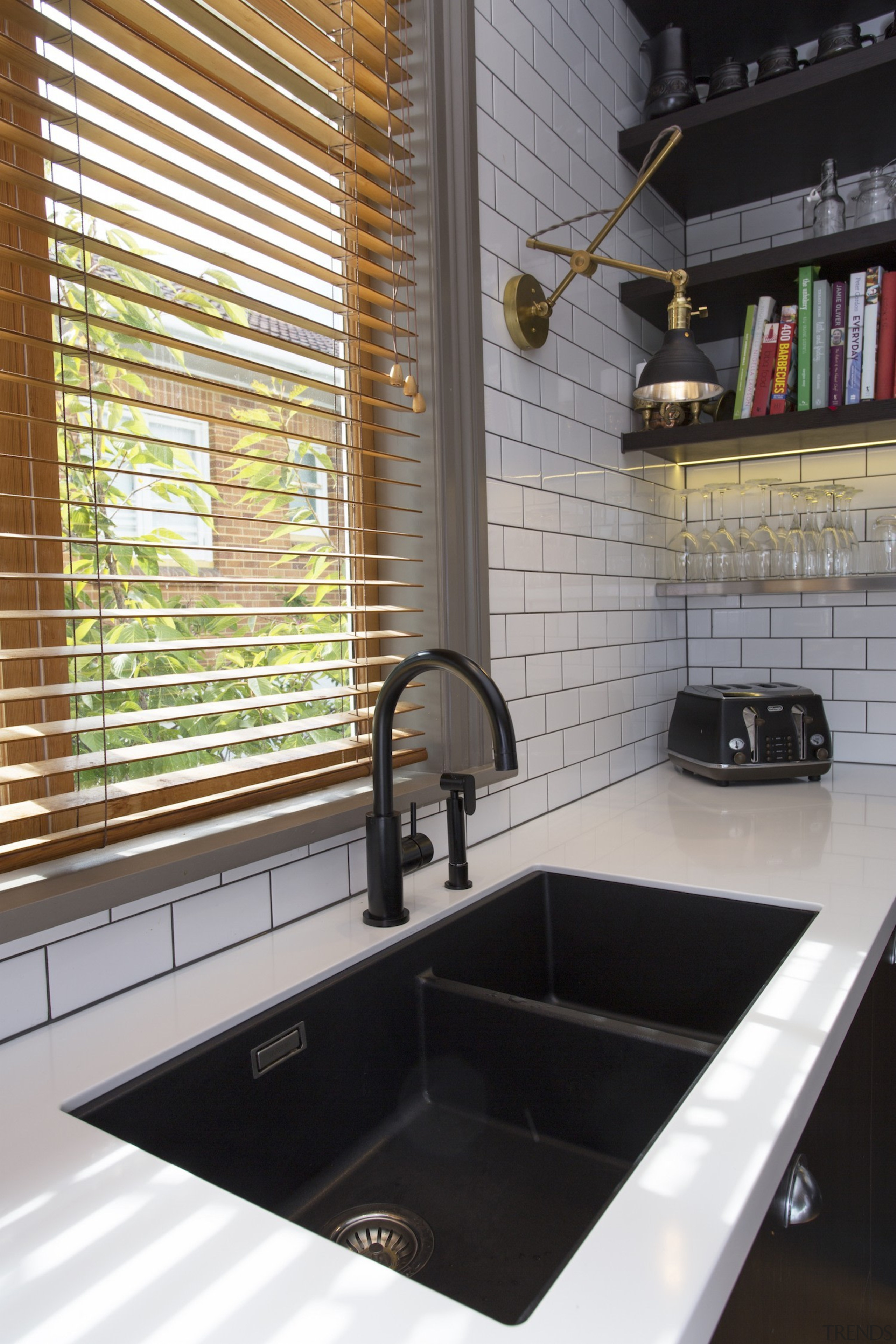 TIDA NZ 2017 – Designer kitchen entrant – bathroom, countertop, flooring, interior design, room, sink, tile, gray, black