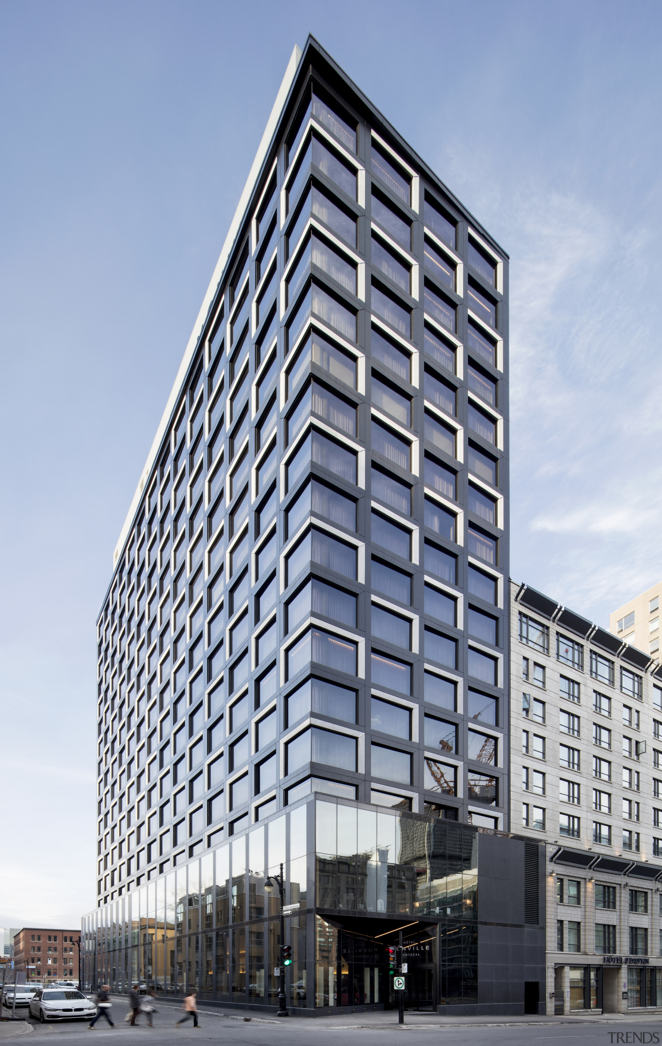 See and be seen – Montreal’s new Hotel Montreal Hotel, ACDF Architecture, precast concrete panels, 3D quality, Hotel Monville