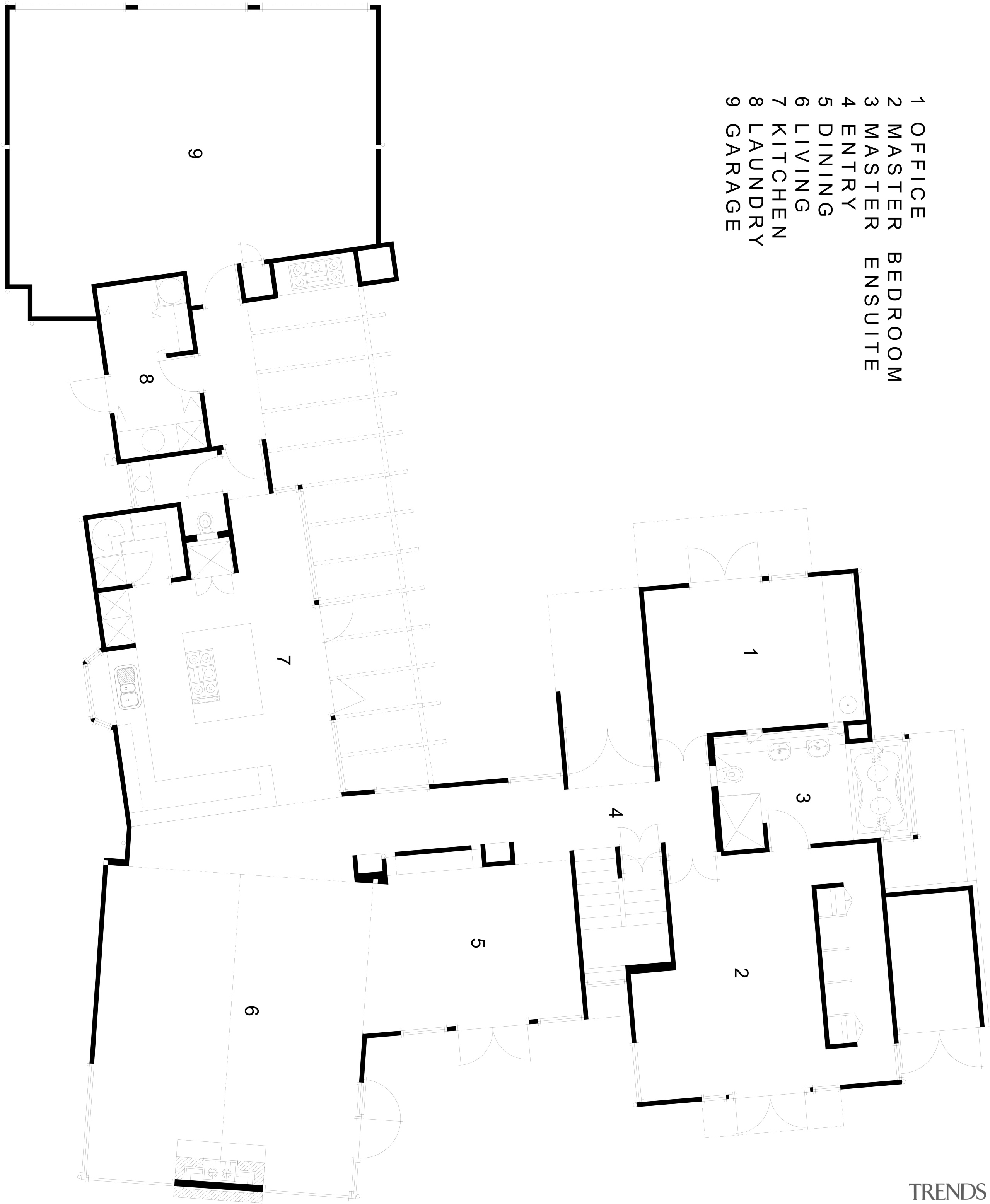 view of architectural plans. - view of architectural angle, area, black and white, design, diagram, drawing, font, line, paper, product, product design, square, text, white