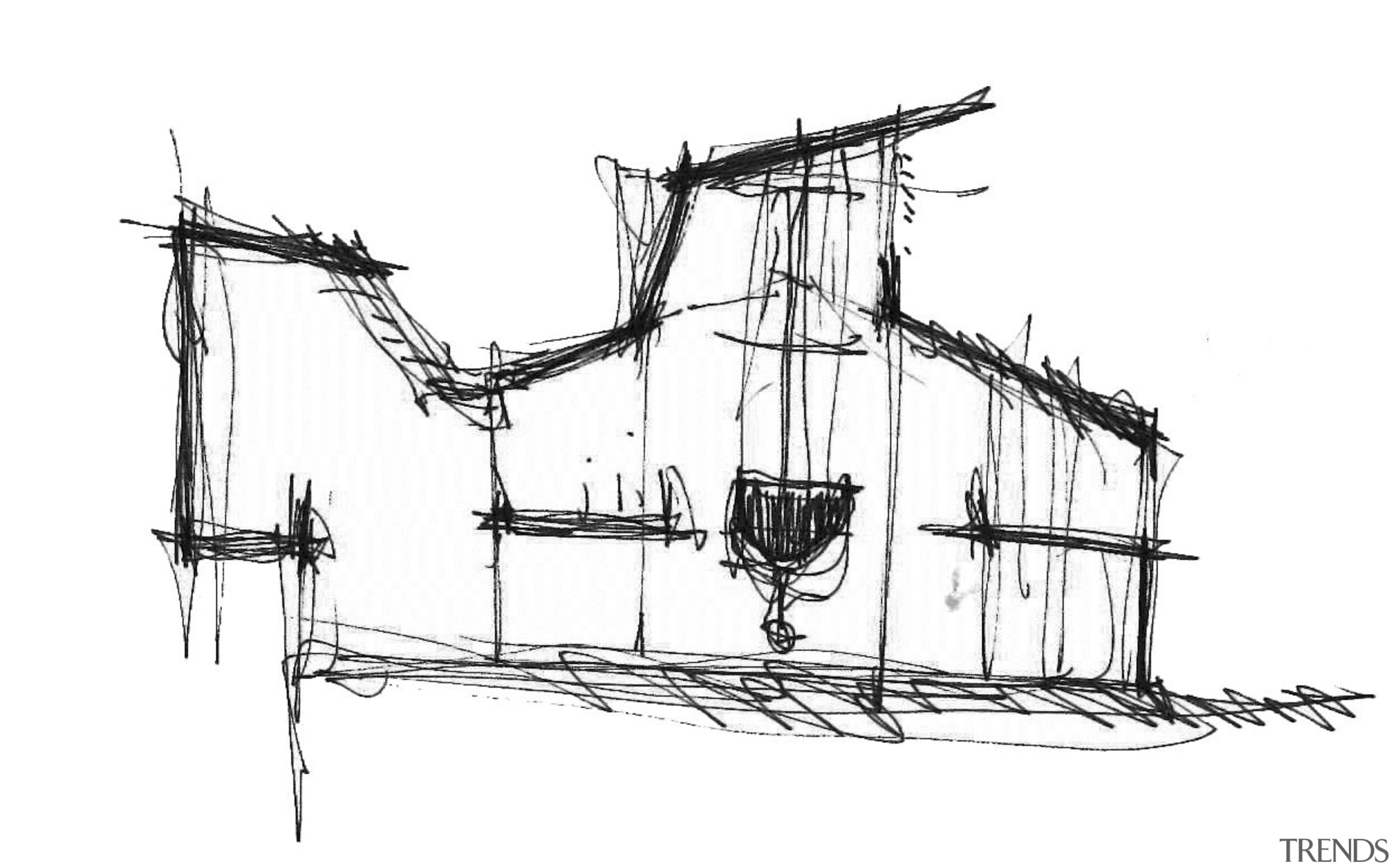 Cross Section Sketch  an Floor plans - artwork, black and white, drawing, line, line art, product design, sailing ship, sketch, structure, white