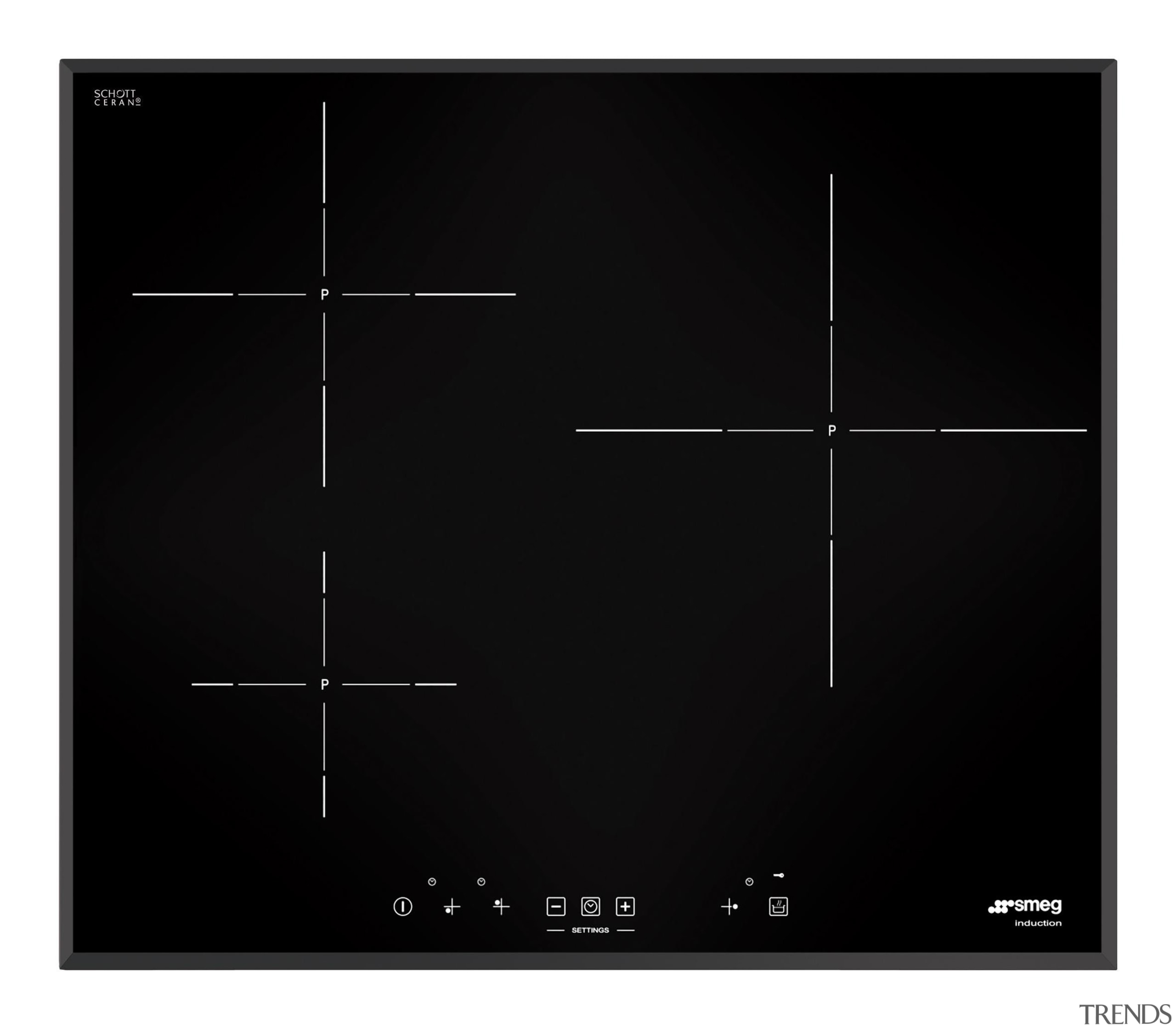 Smeg has a new induction cooktop collection with line, product design, technology, black