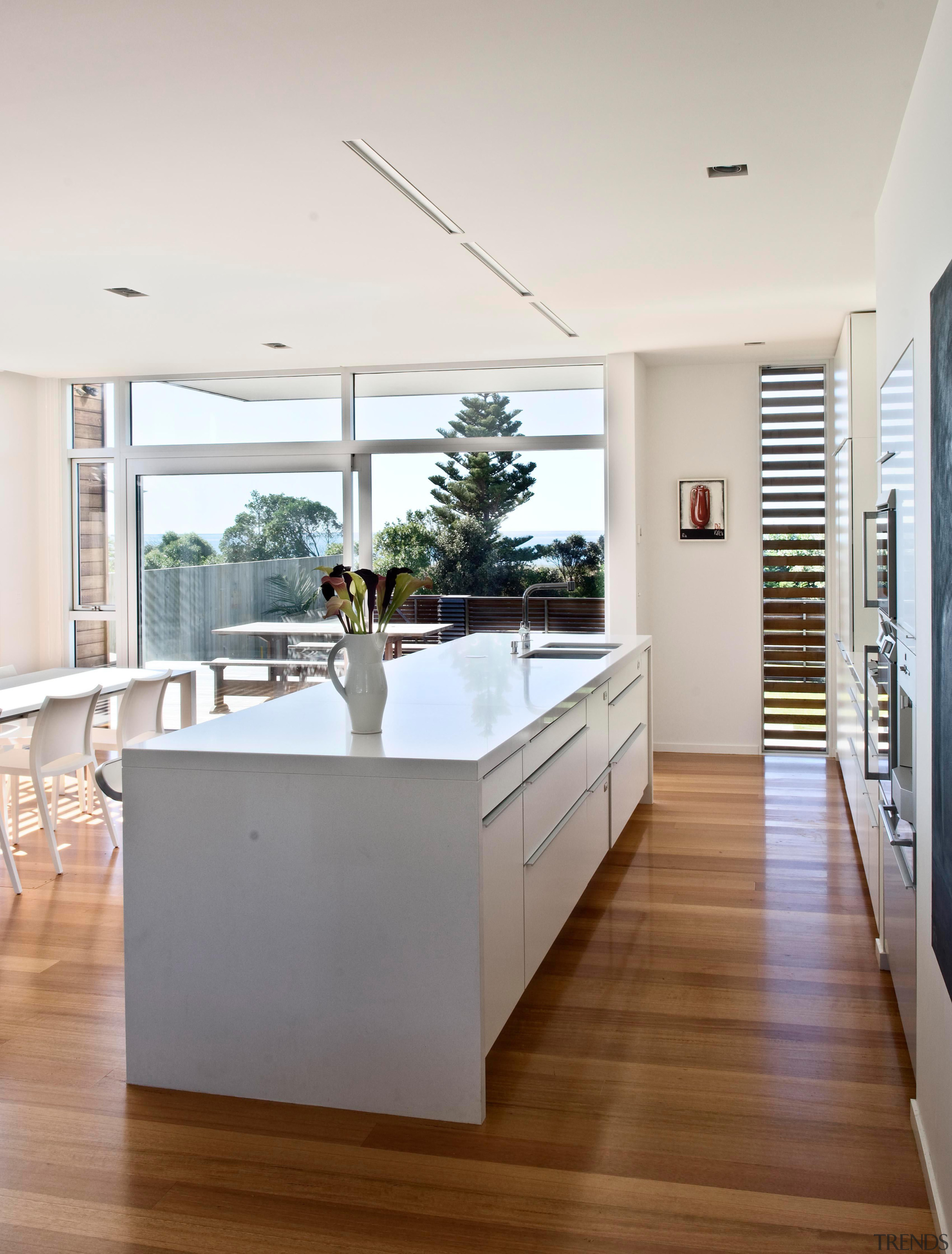 Hawkes Bay Kitchen of the Year 2009National Kitchen architecture, ceiling, countertop, floor, flooring, hardwood, house, interior design, kitchen, living room, real estate, wood flooring, white
