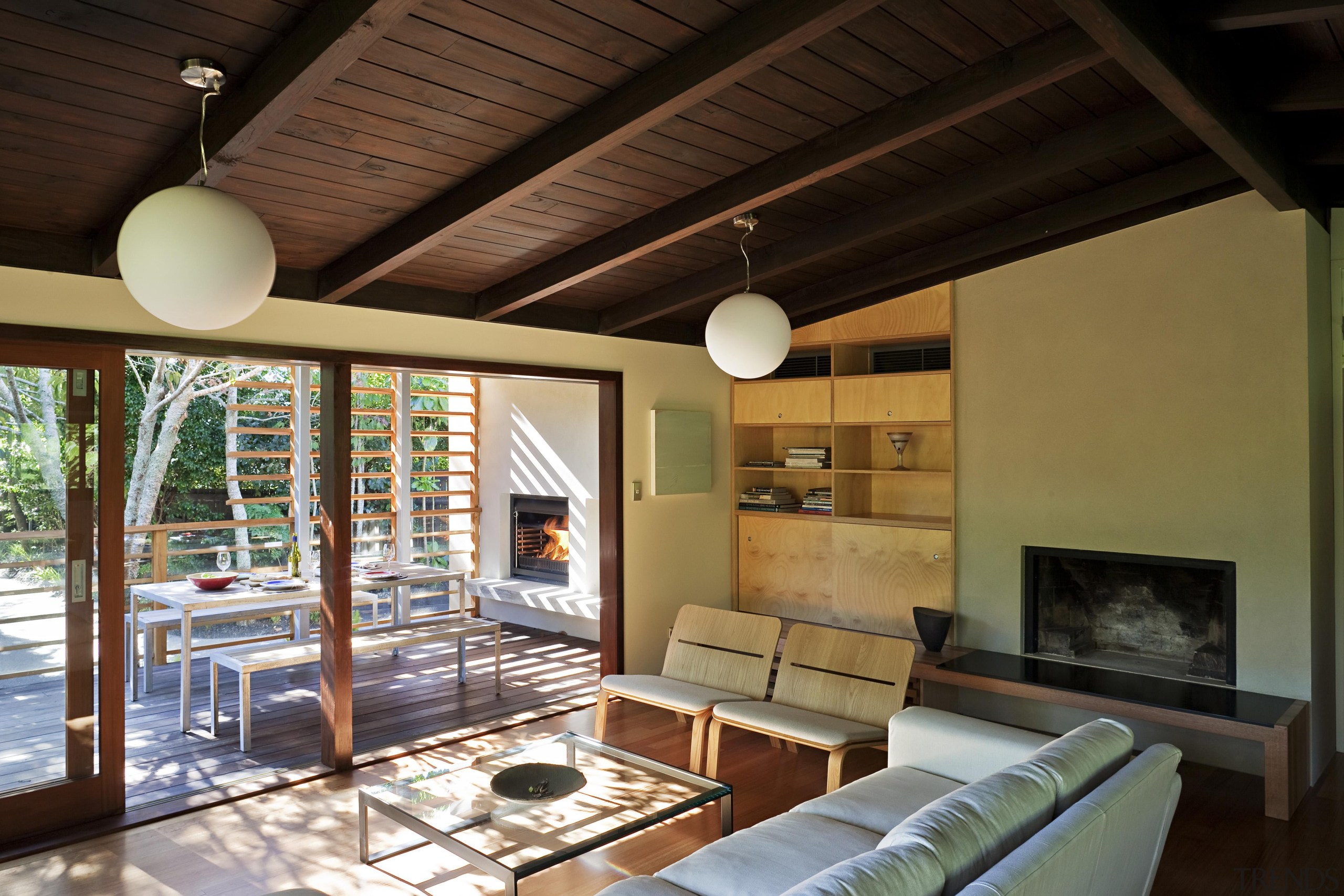 Remuera, Auckland - Glade House - ceiling | ceiling, house, interior design, living room, real estate, black, brown