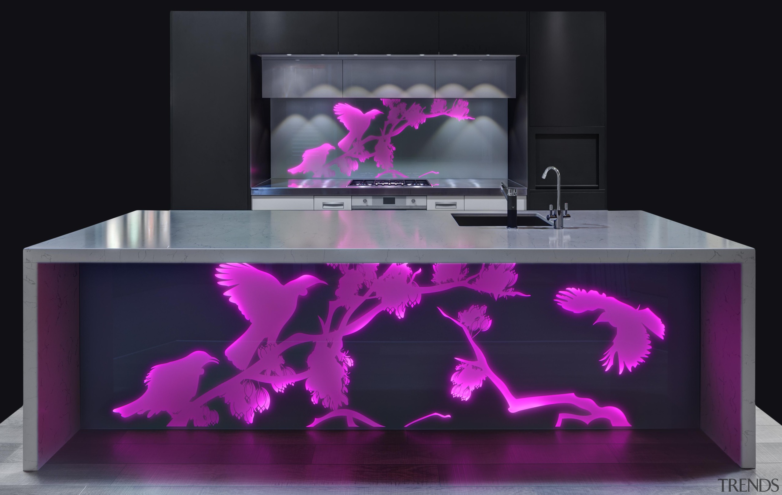 Every kitchen needs a hero and a vibrant furniture, magenta, product design, purple, table, purple, black