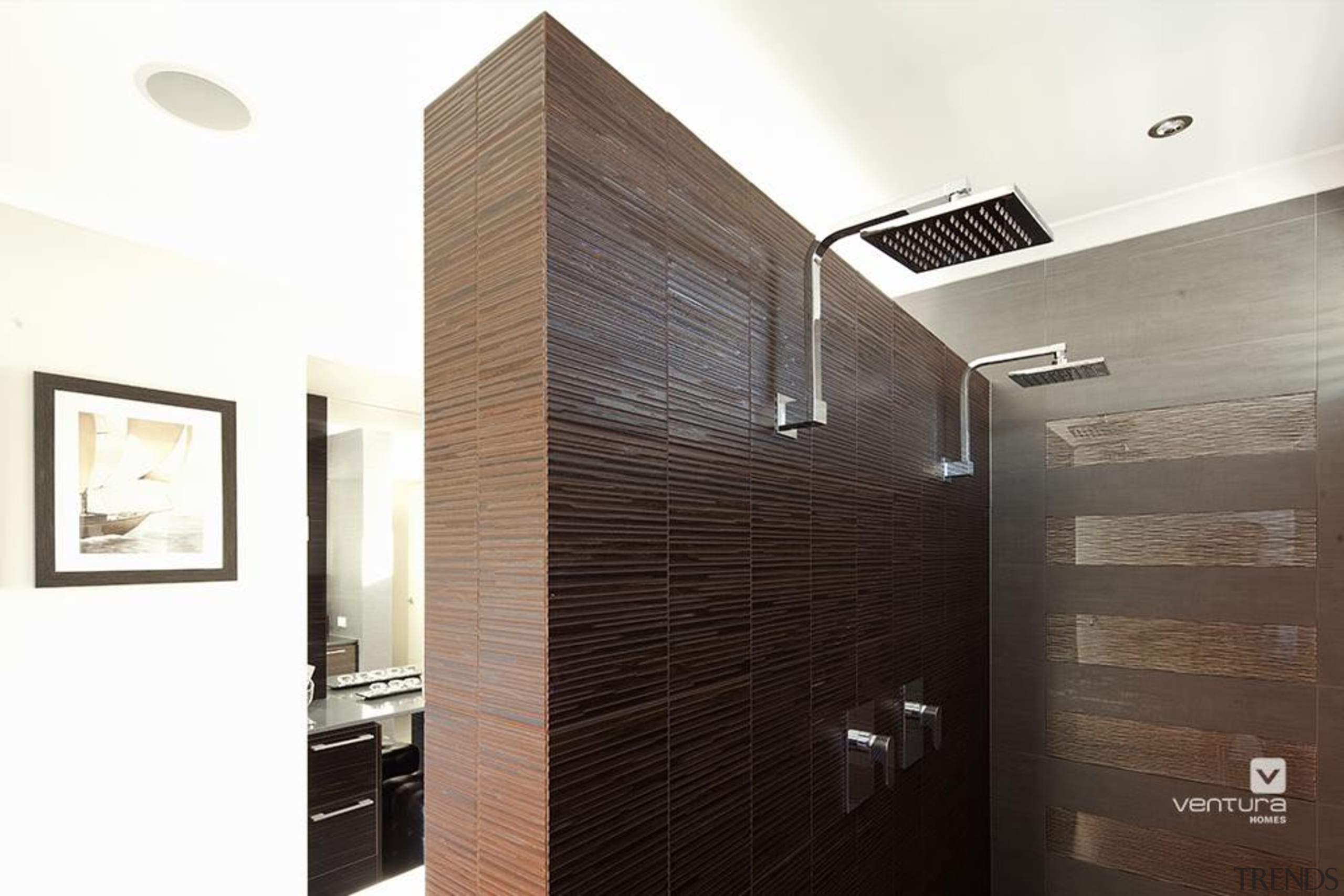 Ensuite design. - The Sentosa Display Home - architecture, ceiling, floor, flooring, interior design, wall, white