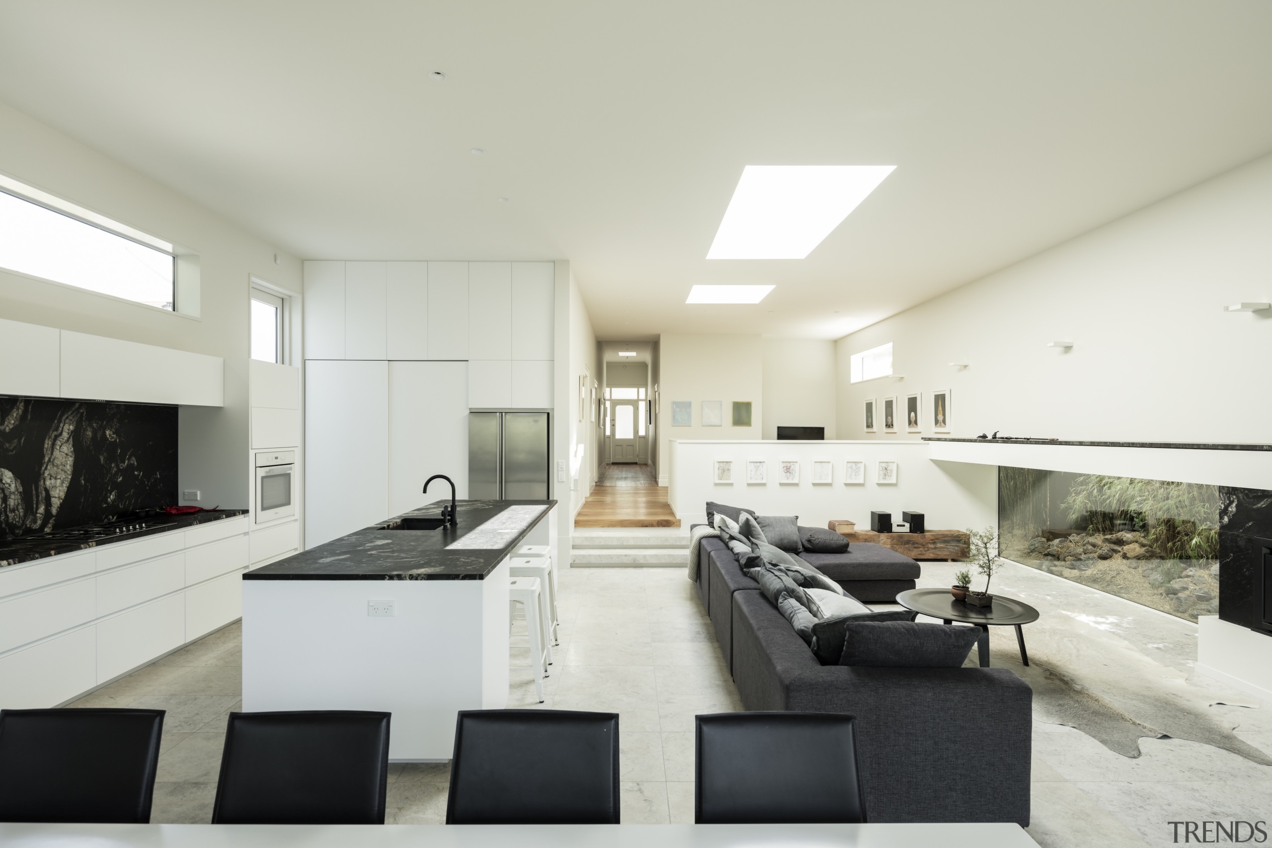 Rowe Baetens Architecture - Highly Commended – 2016 architecture, daylighting, house, interior design, living room, property, real estate, white