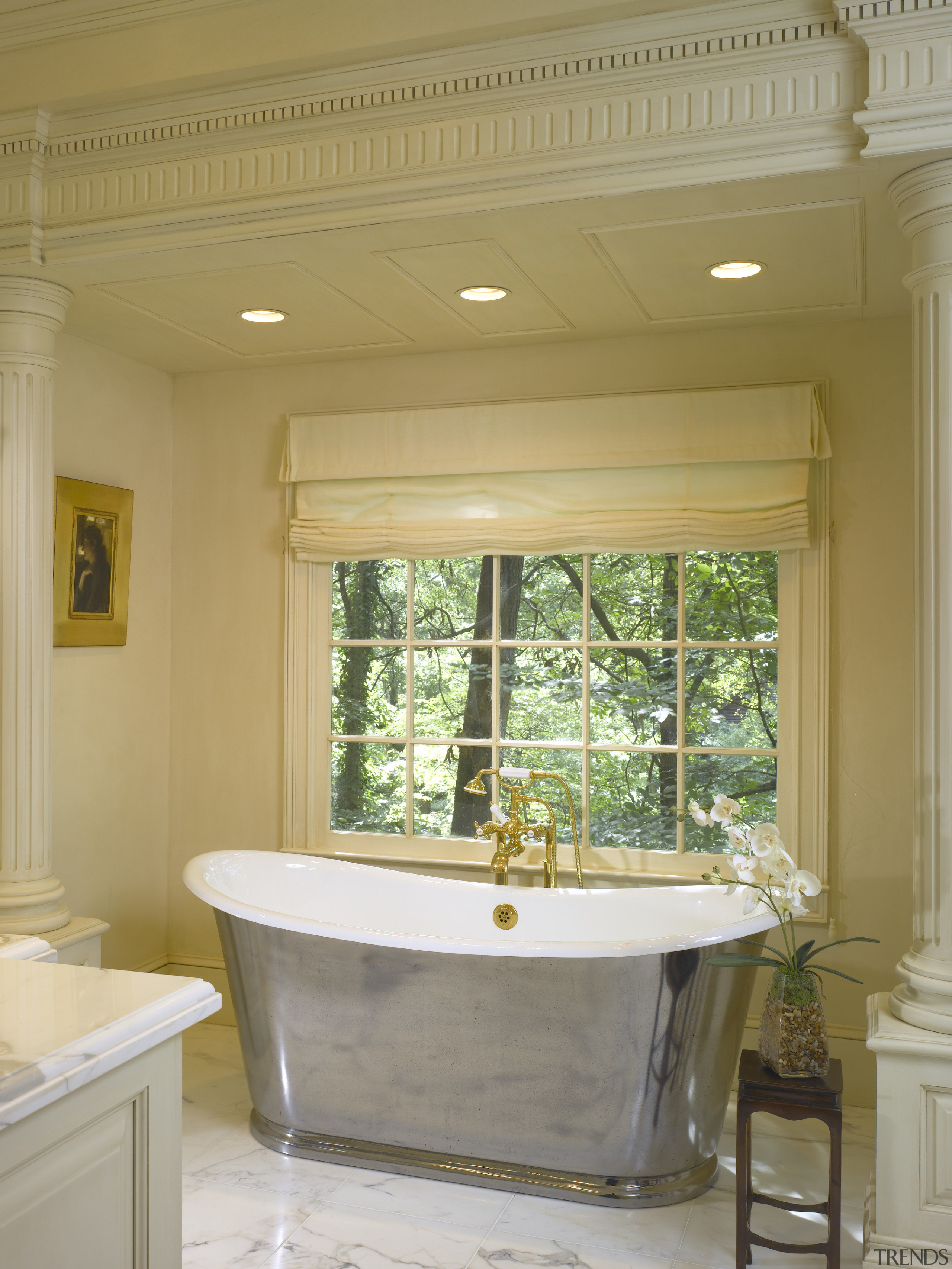 A view of this bathroom designed by Clive bathroom, ceiling, estate, home, interior design, real estate, room, window, brown