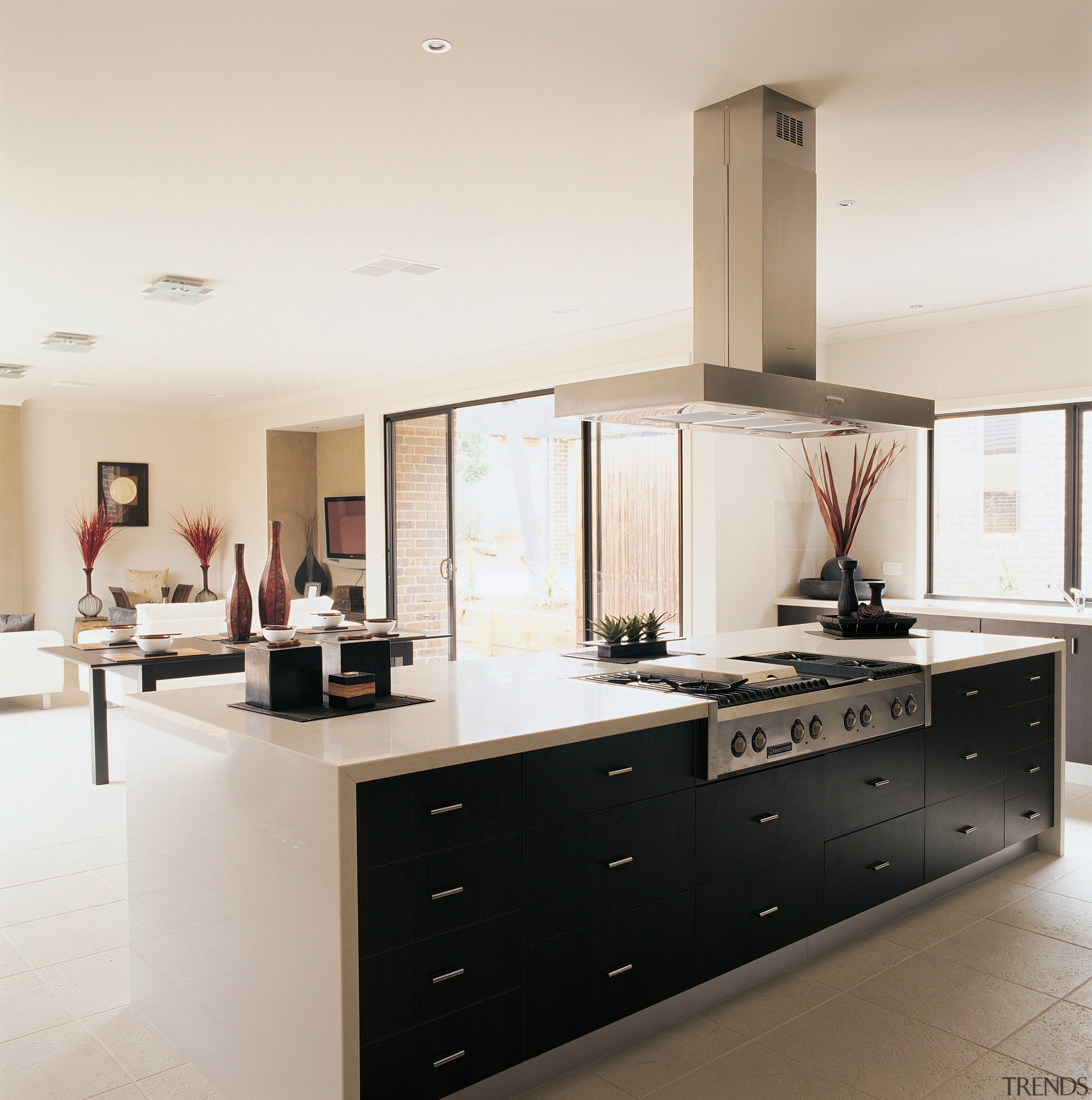 A view of a NSD Home with Kleenmaid cabinetry, countertop, cuisine classique, floor, interior design, kitchen, room, white