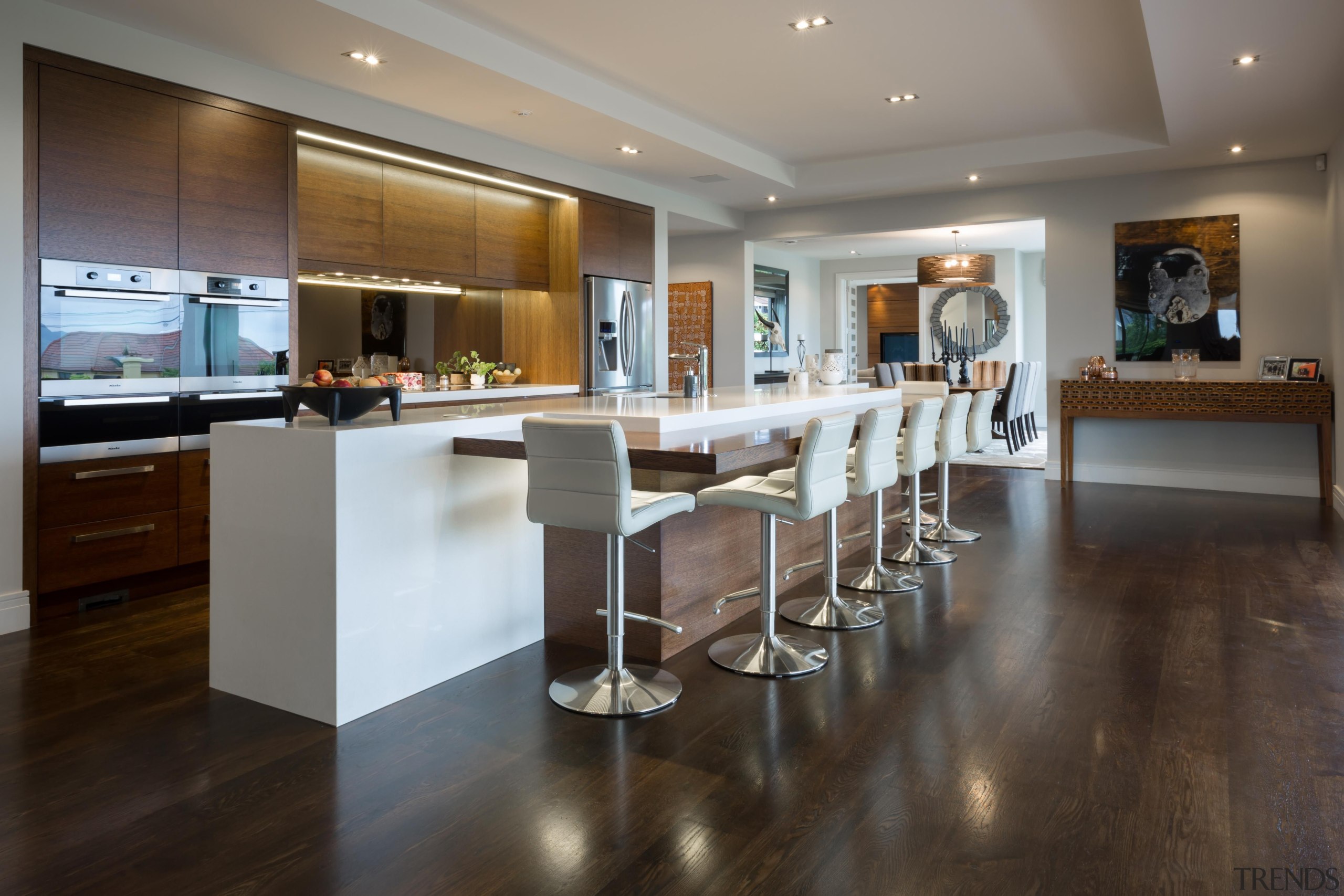 kohi7.jpg - countertop | floor | flooring | countertop, floor, flooring, hardwood, interior design, kitchen, real estate, room, wood flooring, gray, black