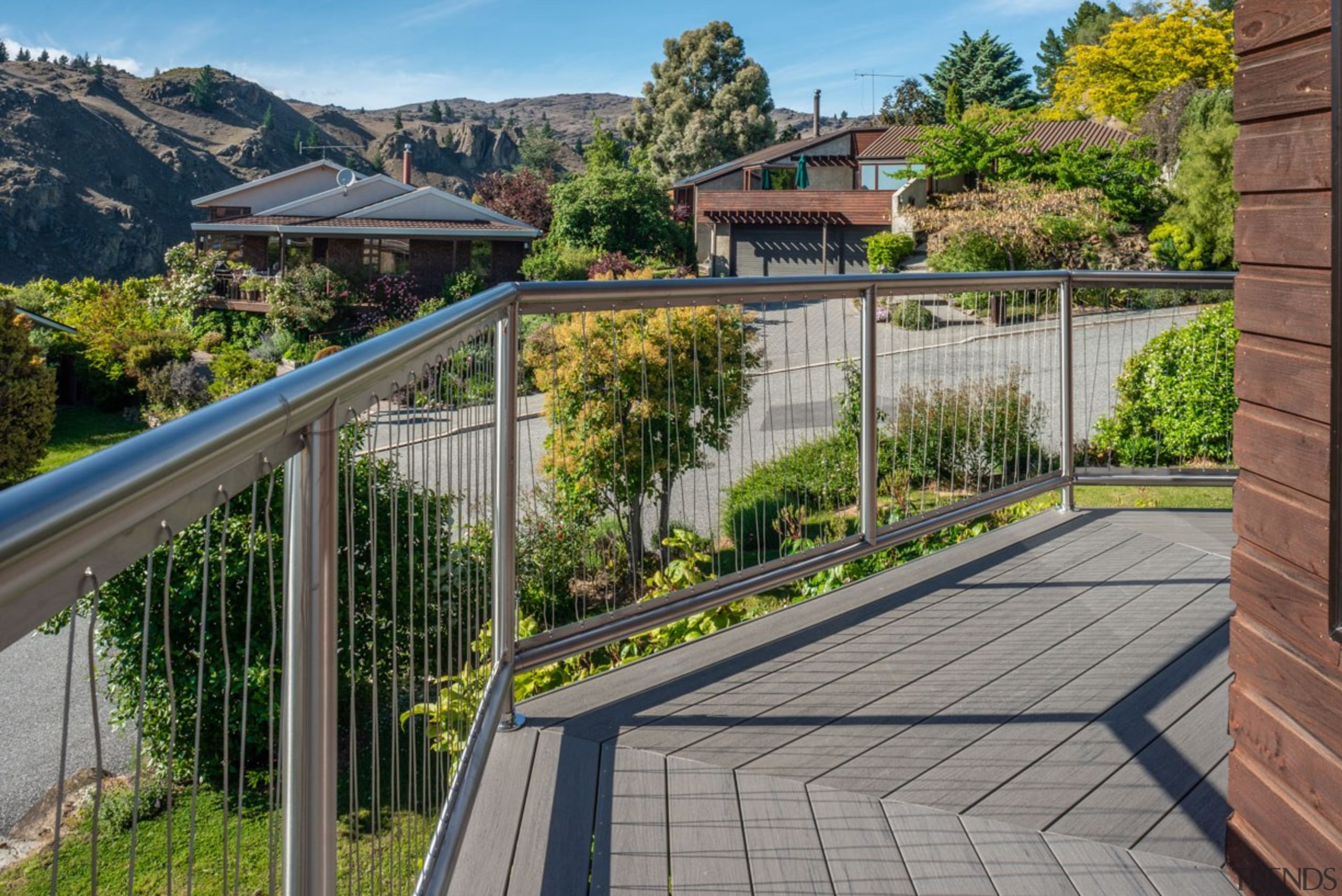 Replace Your Old Timber Deck With A TimberTech balcony, estate, fence, handrail, home, house, outdoor structure, property, real estate, residential area, walkway, gray