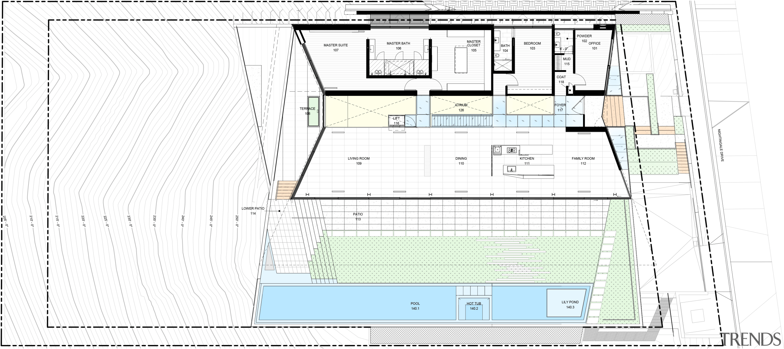 Upper floor plan - Going underground - 
