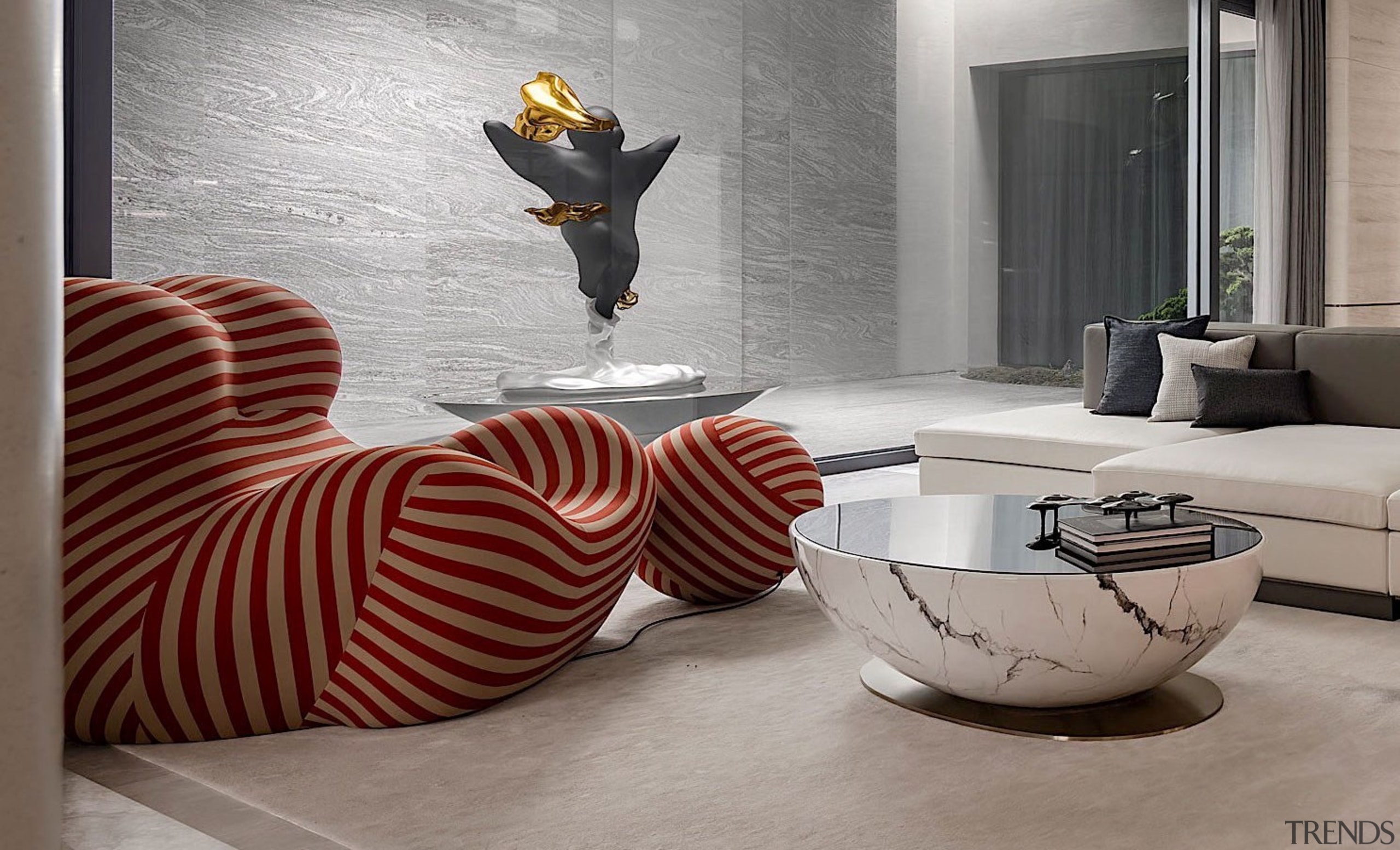 B2 07 Reception room and the artworks - 