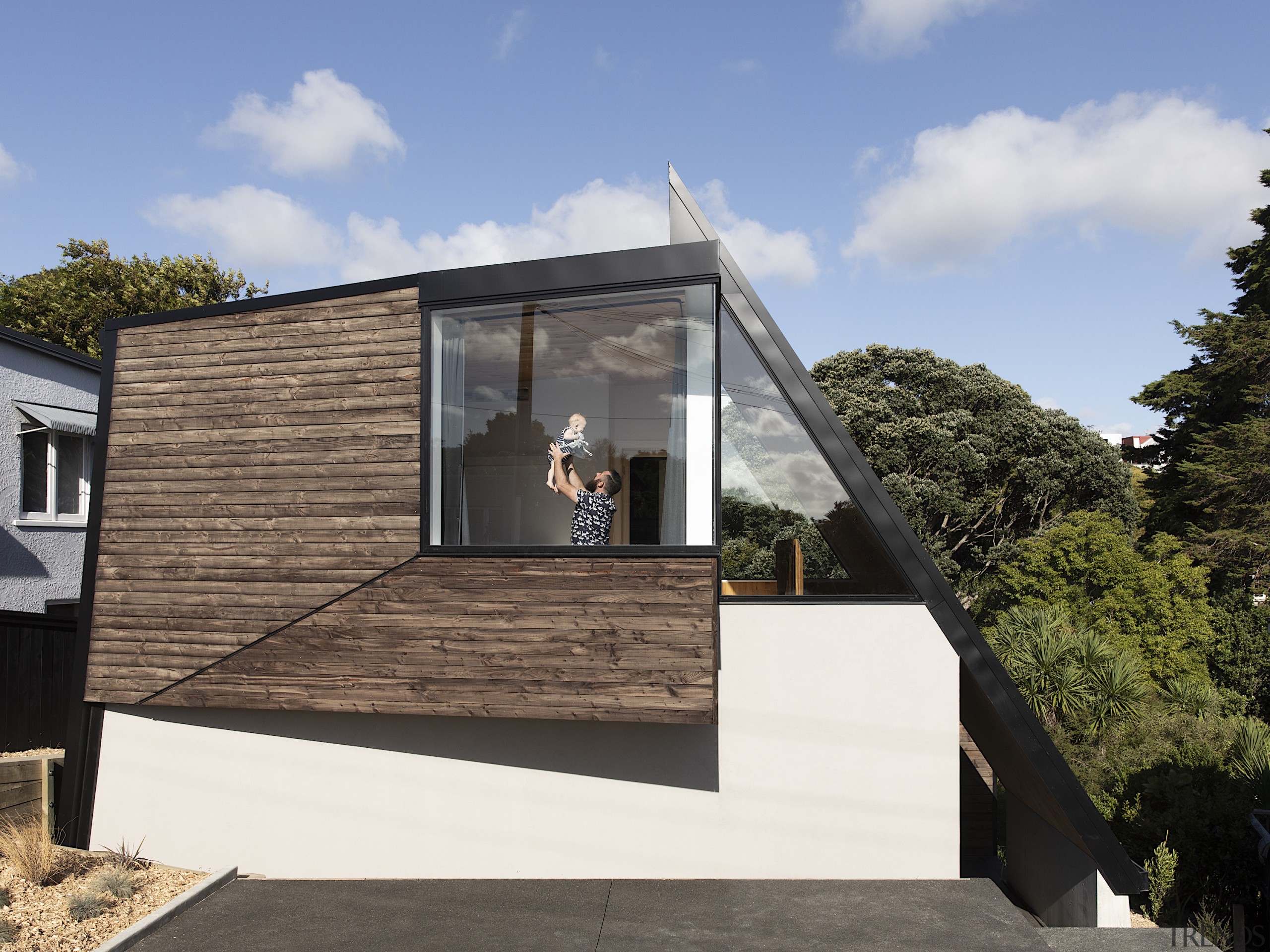 The design of TOA’s Tuarangi House plays with gray