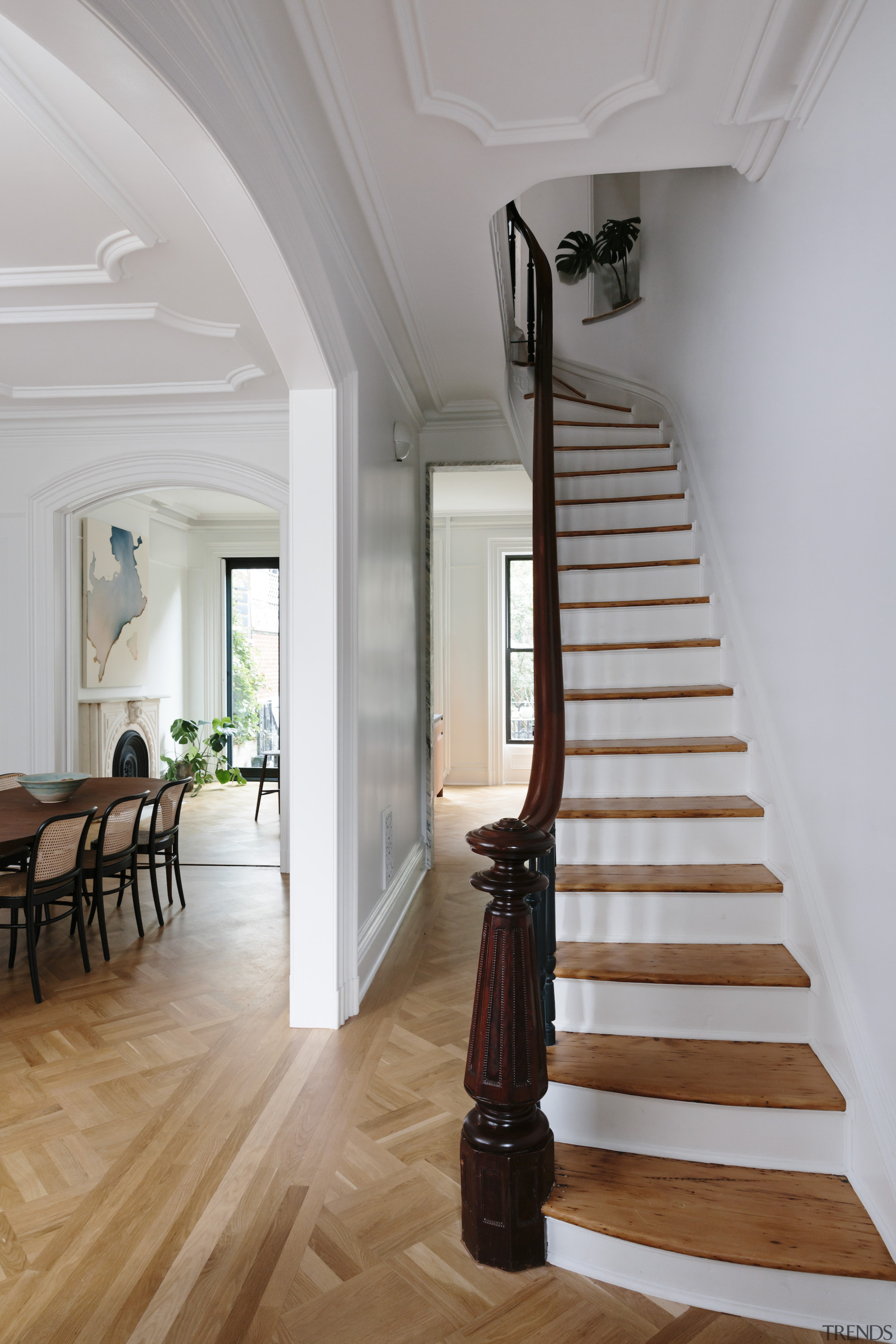 Flowing spaces and openness were the outcome of 