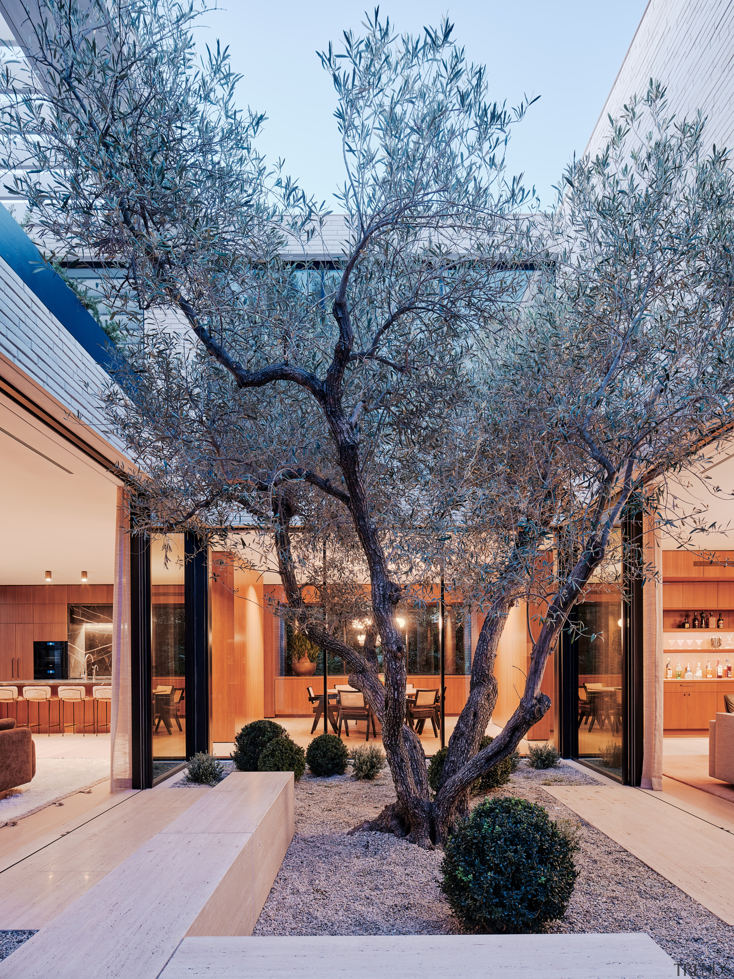 View to main floor from centre courtyard. - 