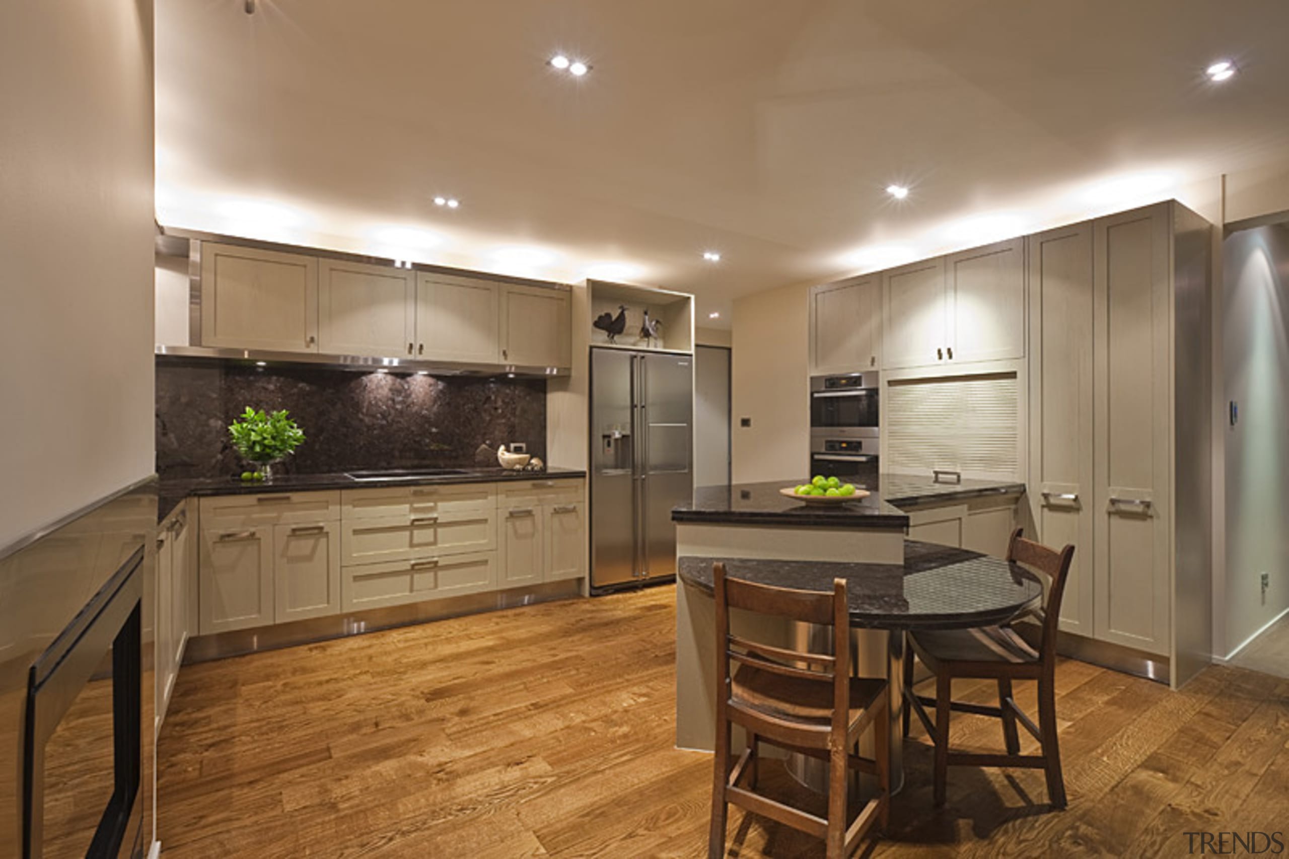 Hooykaas7 - cabinetry | countertop | cuisine classique cabinetry, countertop, cuisine classique, floor, flooring, hardwood, interior design, kitchen, laminate flooring, real estate, room, wood flooring, brown