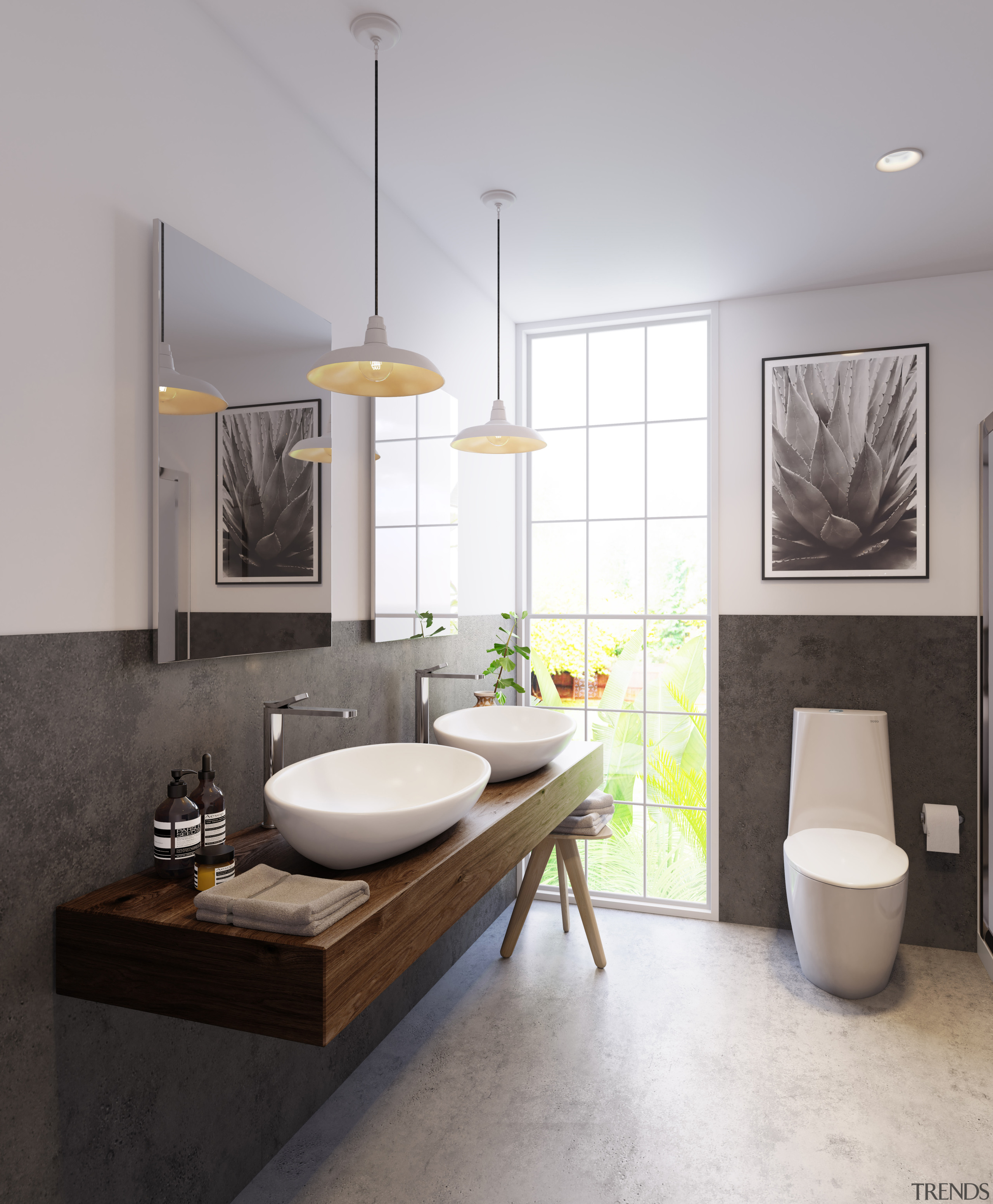 Toto Two Cu R9 0005513 - bathroom | bathroom, bathroom accessory, floor, home, interior design, room, sink, gray