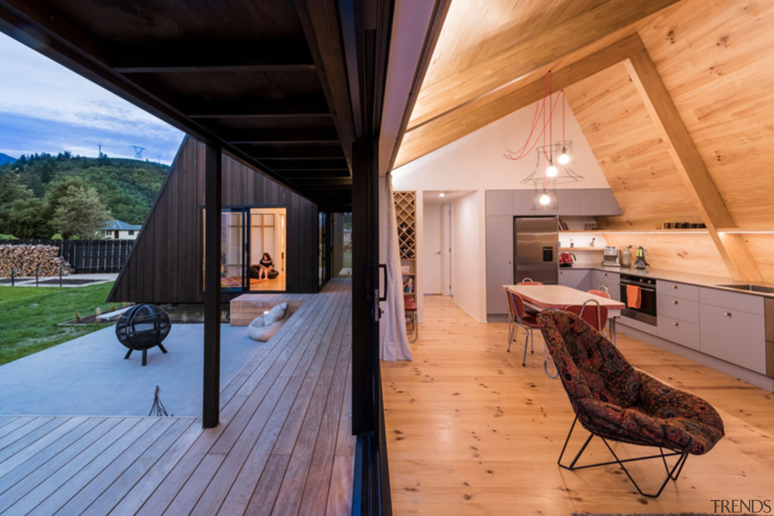 WINNER: The Family Bach - architecture | daylighting architecture, daylighting, deck, estate, hardwood, home, house, interior design, real estate, roof, wood, orange